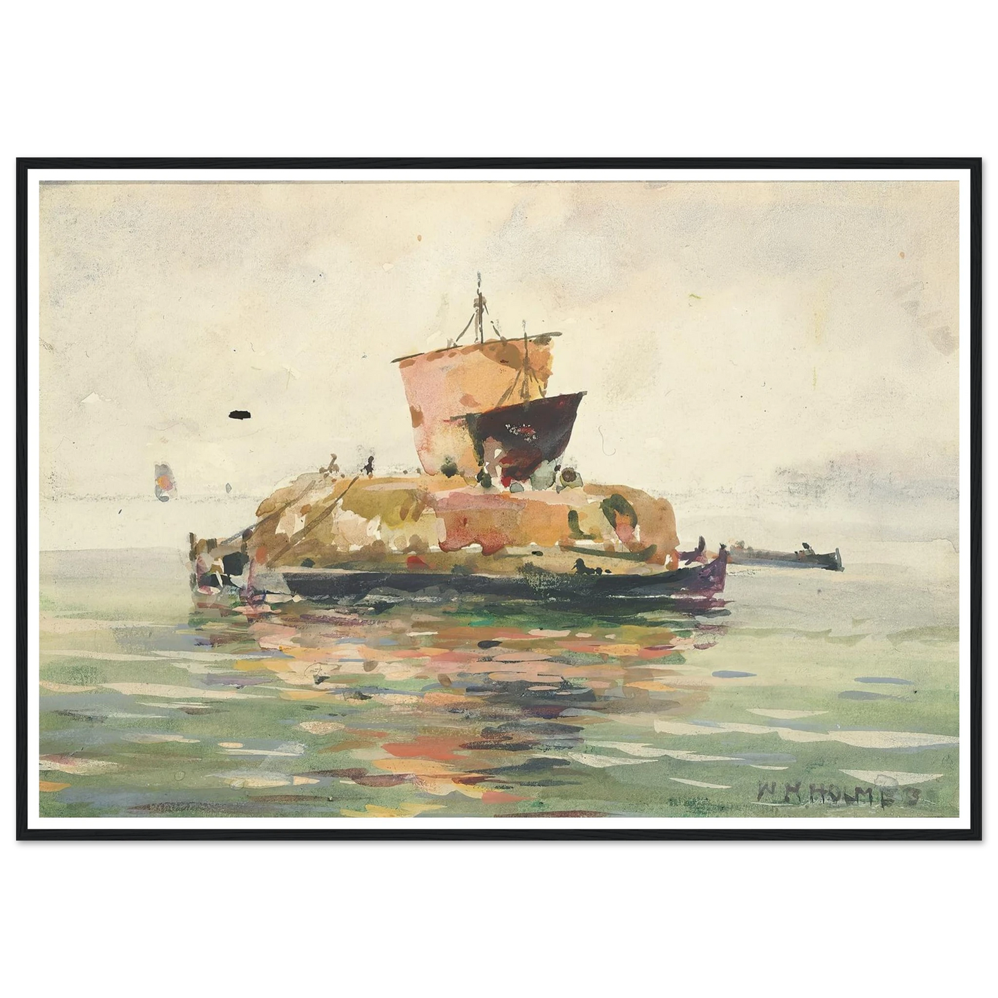 Venetian Freight Boats Art Print | William Henry Holmes-Quipham Collections