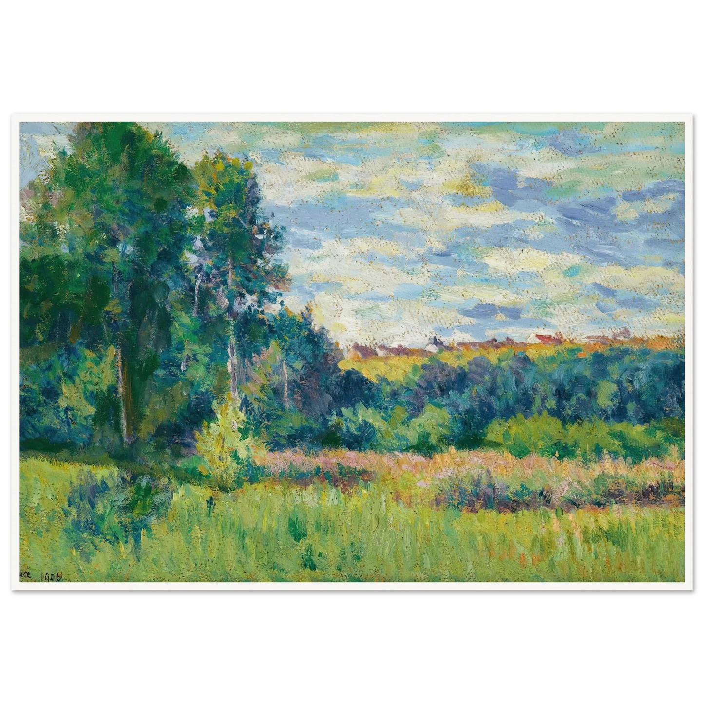Paysage (1903) Art Print | Maximilien Luce-Quipham Collections