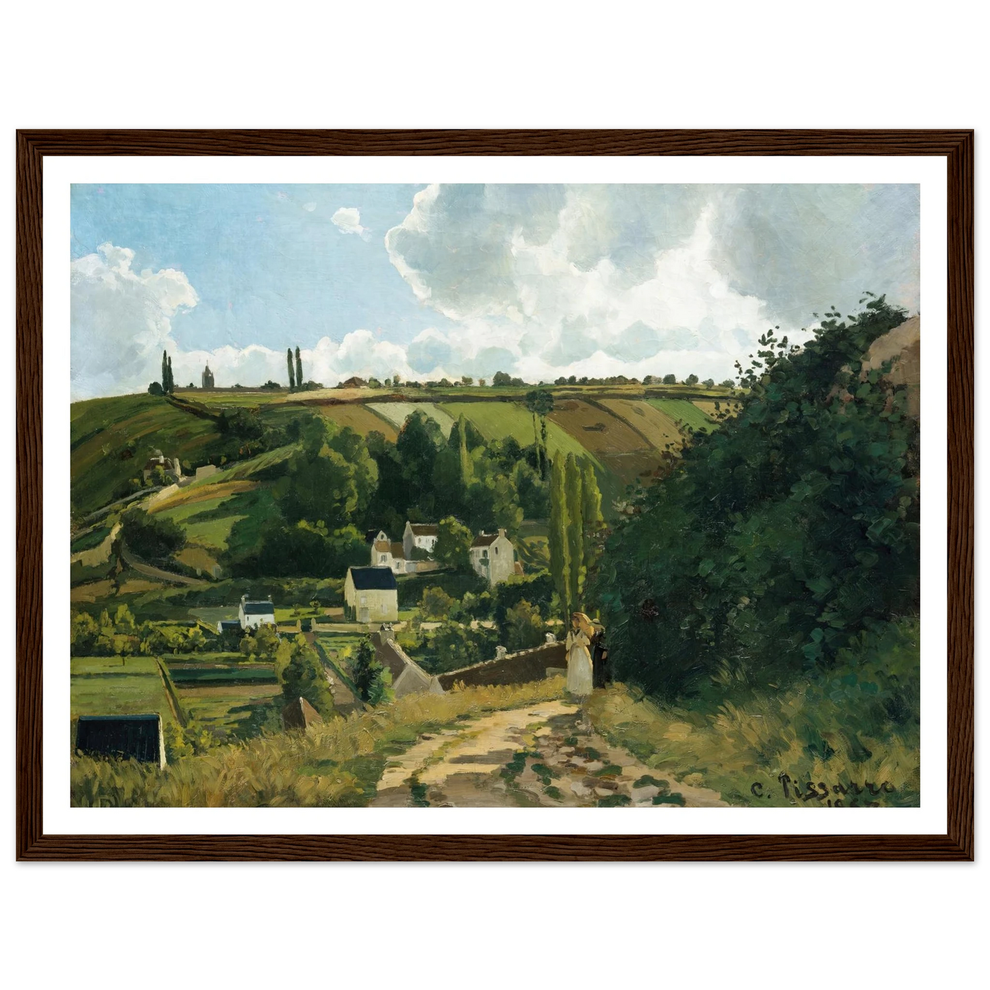Jalais Hill, Pontoise (1867) Art Print | Camille Pissarro-Quipham Collections