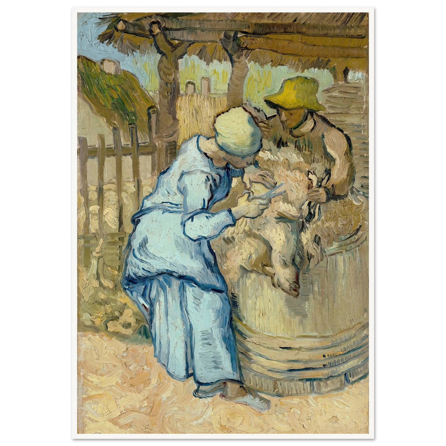 The Sheep-Shearer (After Millet) Art Print | Vincent van Gogh-Quipham Collections