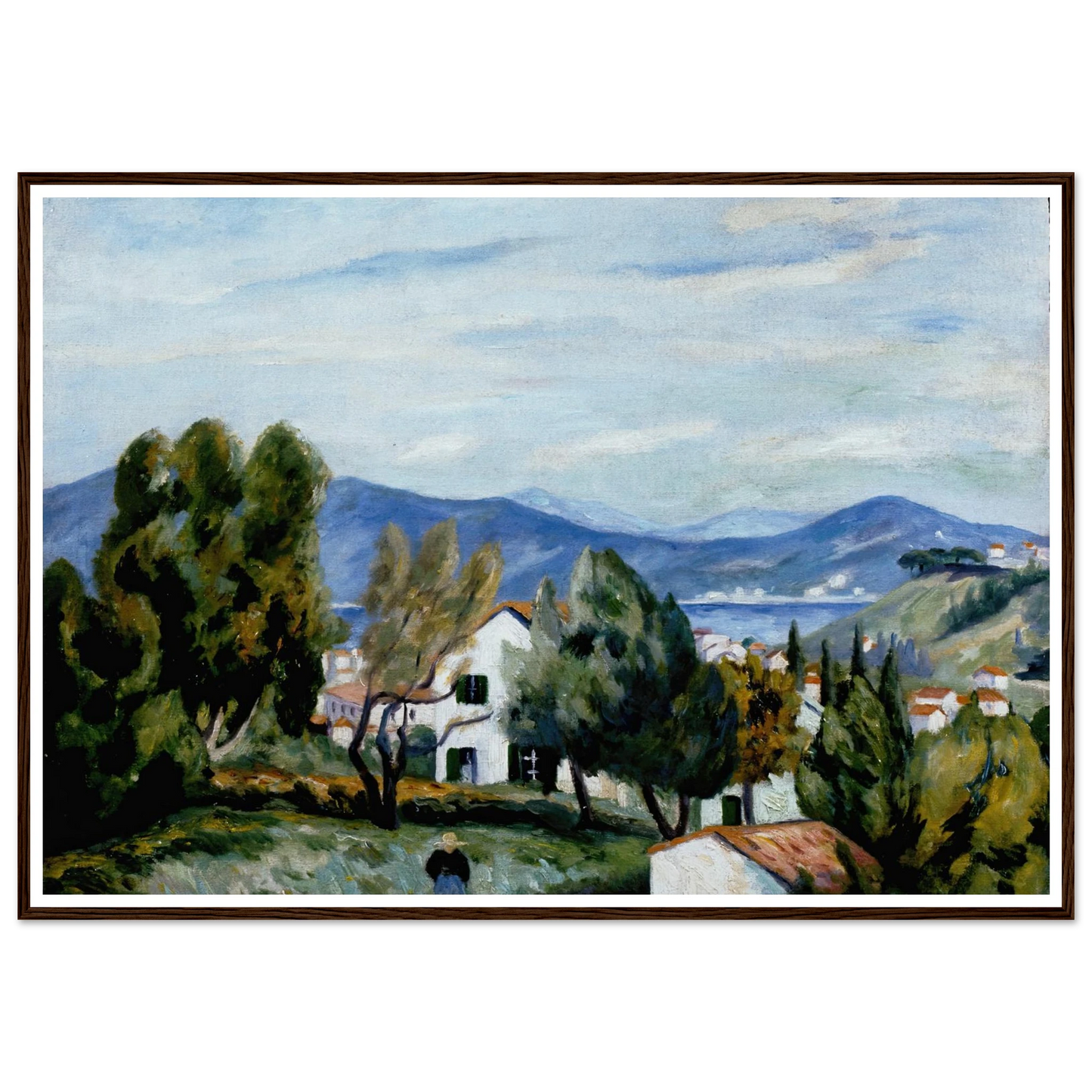 Saint Tropez vu de la Maison de Vildrac Art Print | Henri Manguin-Quipham Collections