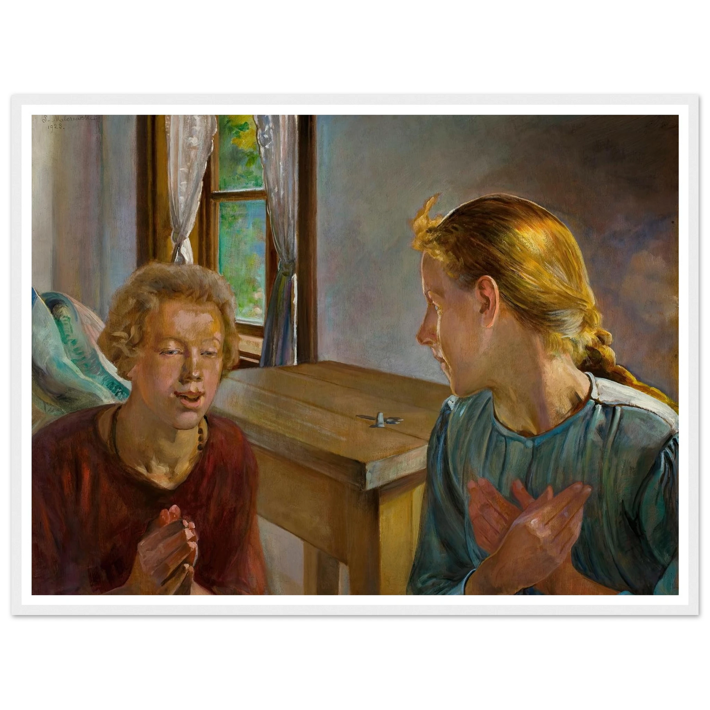 Annunciation (1923) Art Print | Jacek Malczewski-Quipham Collections