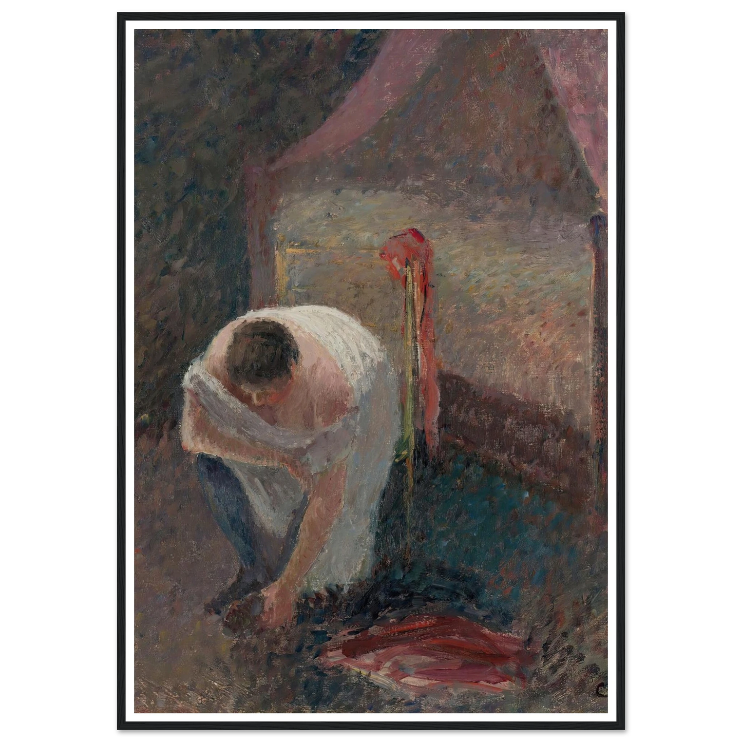 Femme En Chemise Près D’un Lit (circa 1896) Art Print | Camille Pissarro-Quipham Collections