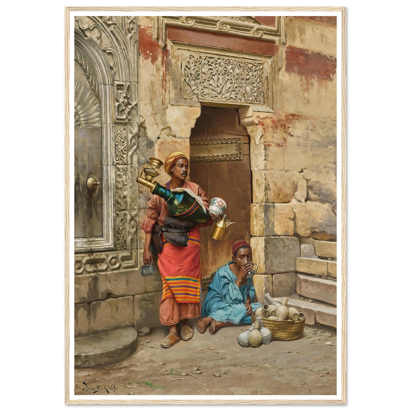 The Water Seller (1891) Art Print | Ludwig Deutsch-Quipham Collections