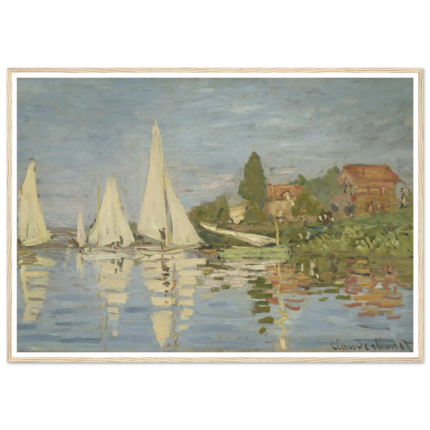 Regattas at Argenteuil (circa 1872) Art Print | Claude Monet-Quipham Collections