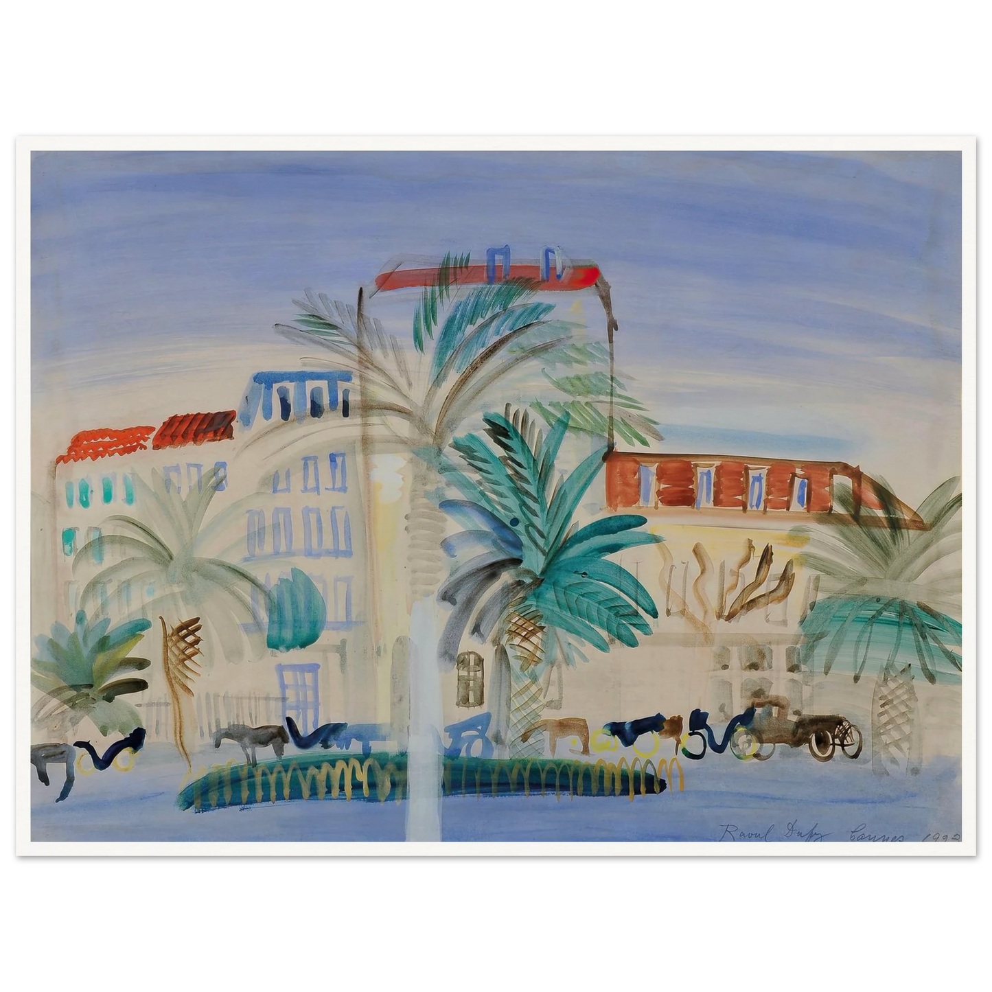Hôtel à Cannes (1925) Art Print | Raoul Dufy-Quipham Collections
