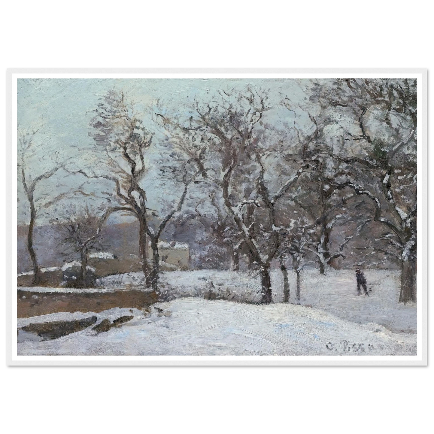 Snow at Louveciennes (c. 1870) Art Print | Camille Pissarro-Quipham Collections