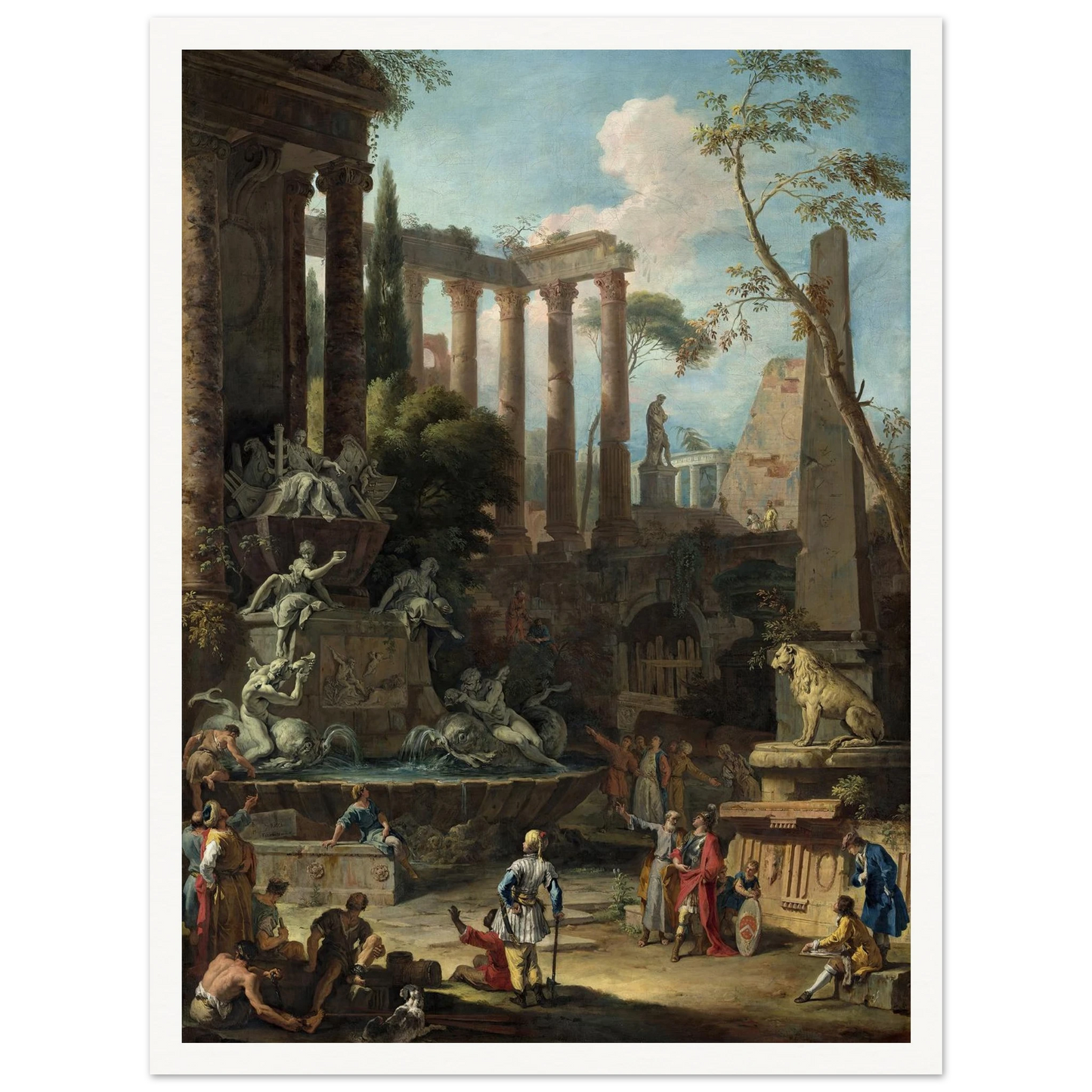 Memorial to Admiral Sir Clowdisley Shovell (1725) Art Print | Sebastiano Ricci-Quipham Collections