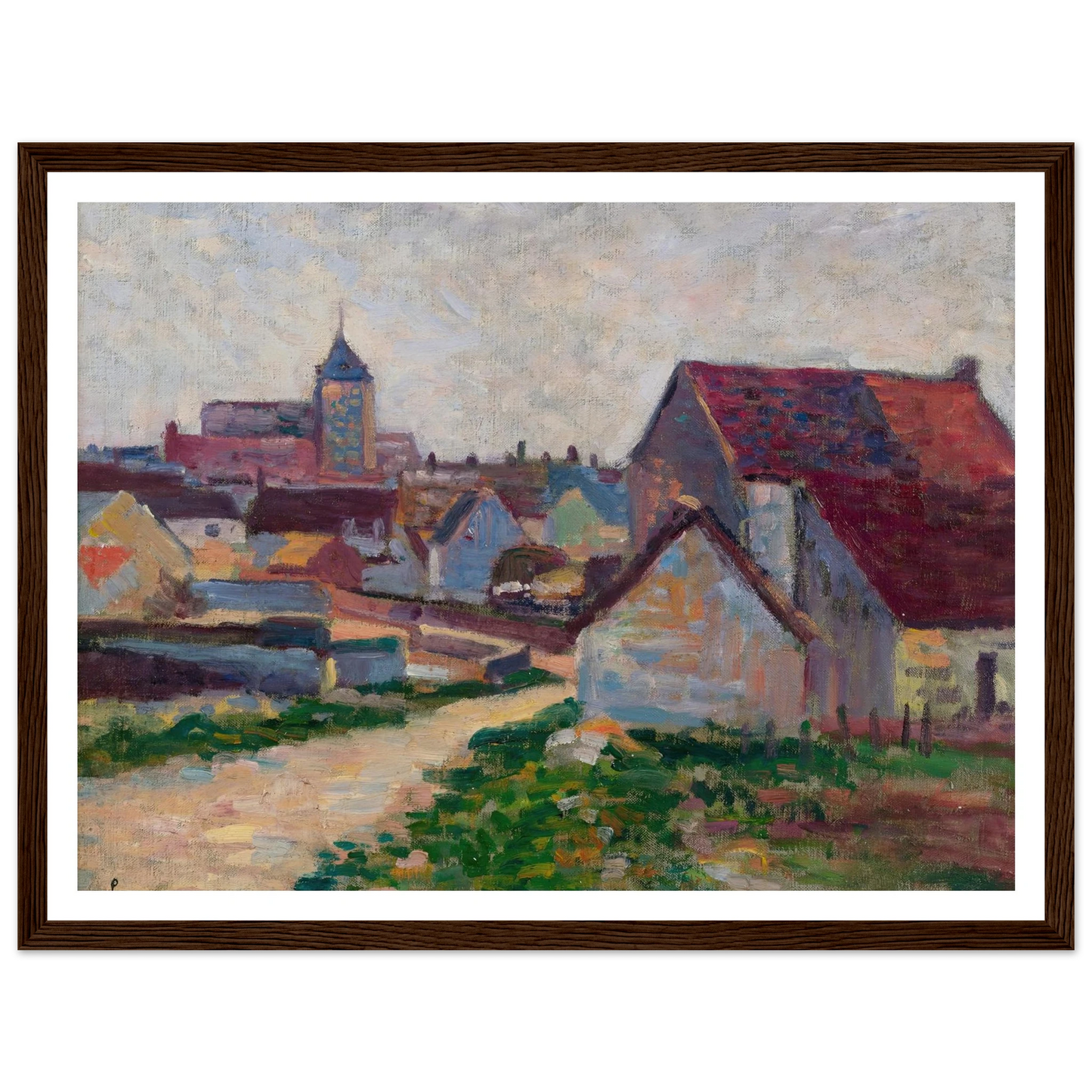Le Village De Conche-Sur-Condoires (1897) Art Print | Maximilien Luce-Quipham Collections