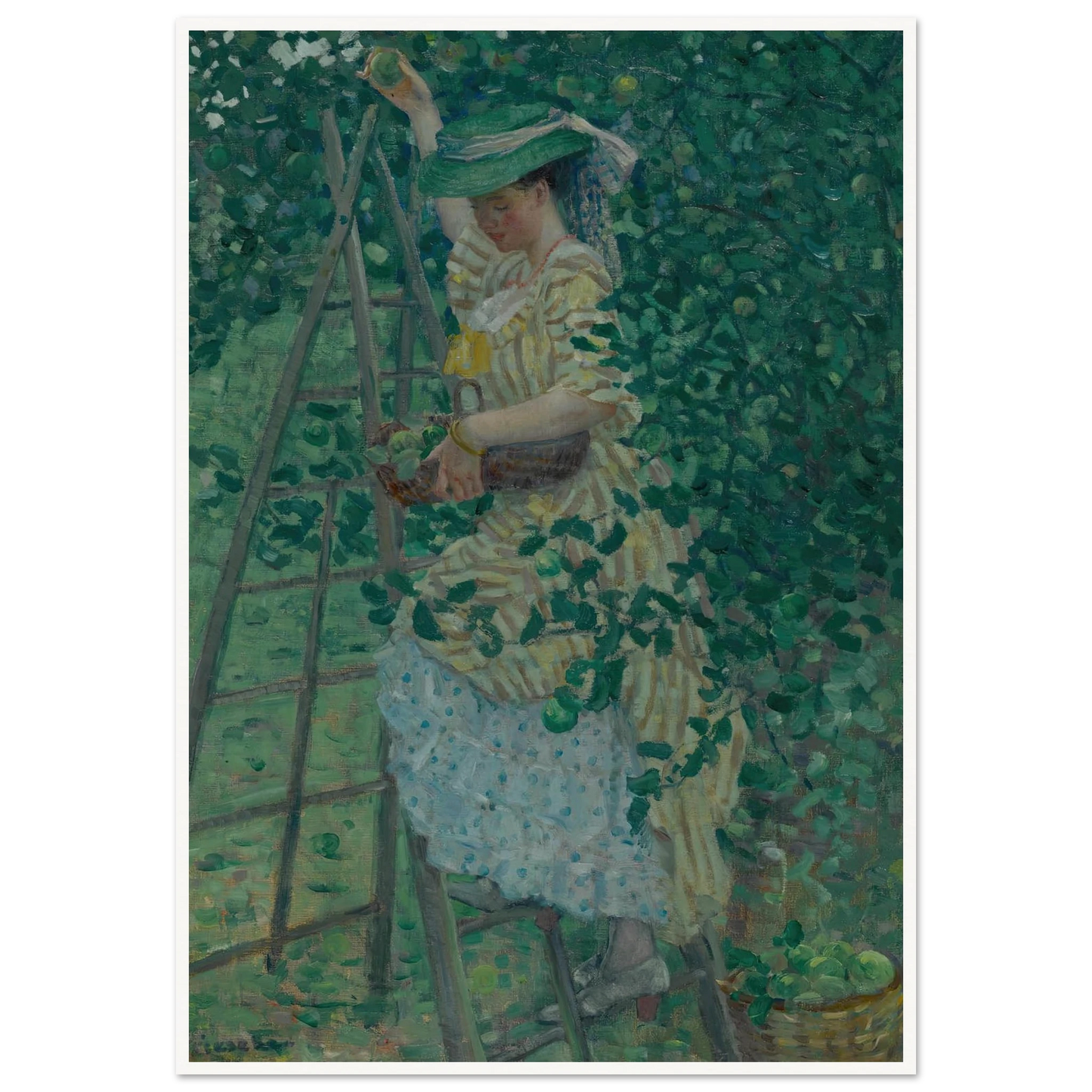 The Apple Tree (1908) Art Print | Frederick Carl Frieseke-Quipham Collections