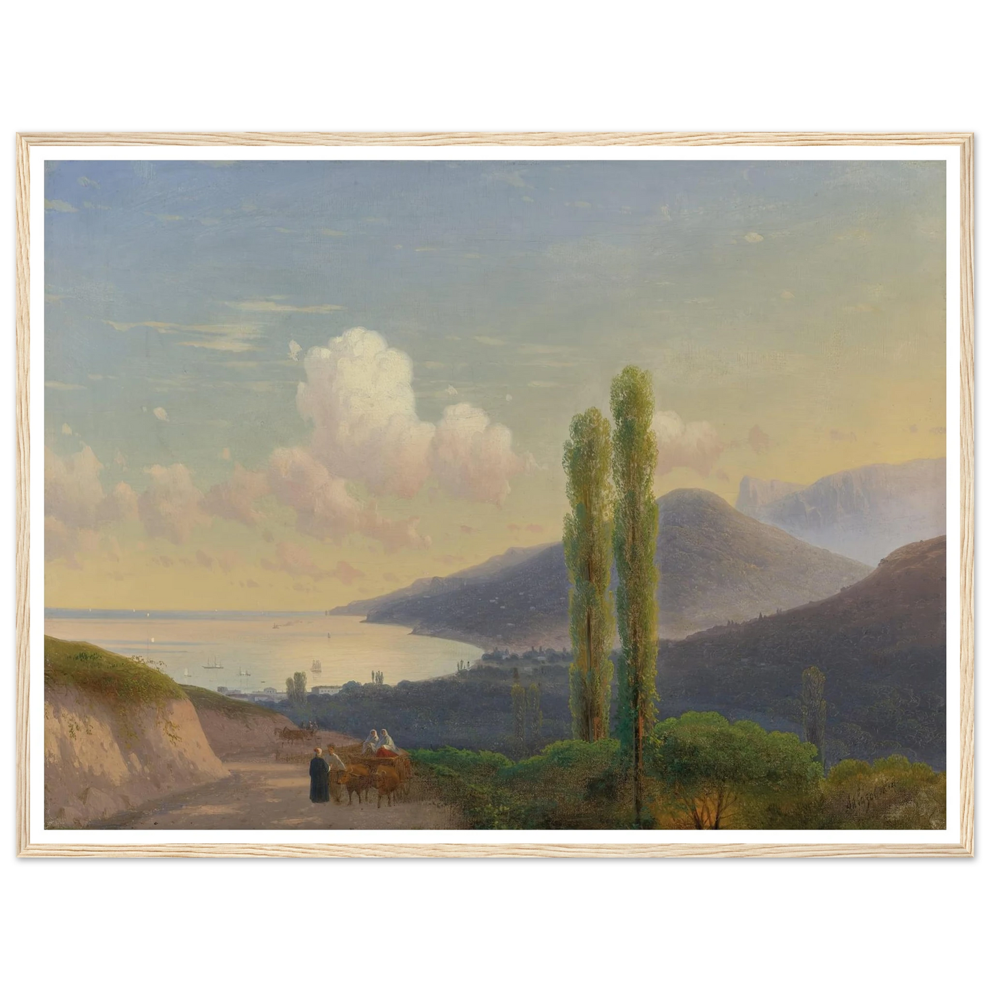 The Road To Gurzuf, Crimea (CIRCA 1878) Art Print | Ivan Konstantinovich Aivazovsky-Quipham Collections