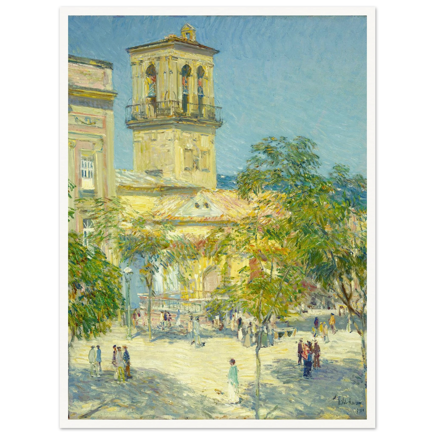 Street of the Great Captain, Córdoba (1910) Art Print | Childe Hassam-Quipham Collections