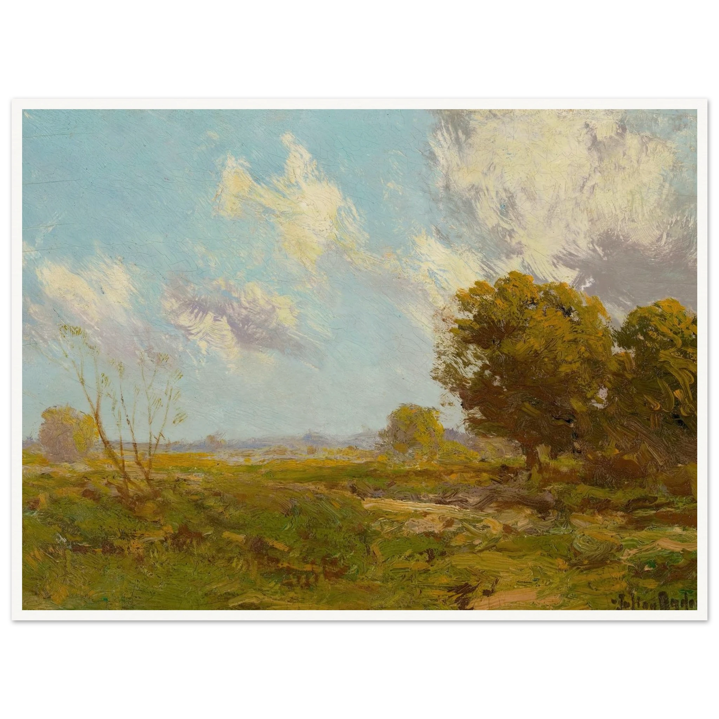 Late Afternoon (1909) Art Print | Julian Onderdonk-Quipham Collections