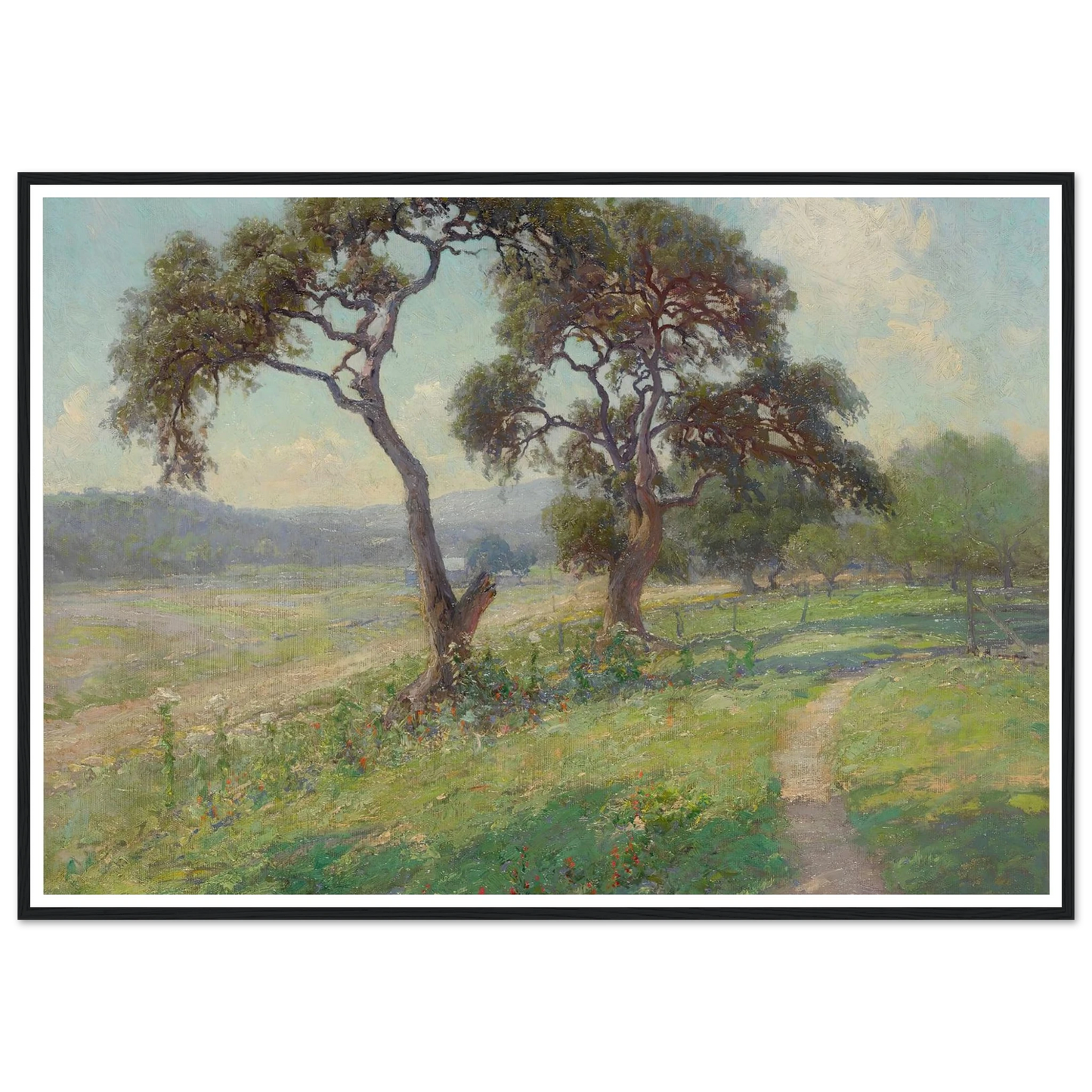 Untitled (Texas Hill Country Landscape) (circa 1915-1916) Art Print | Julian Onderdonk-Quipham Collections