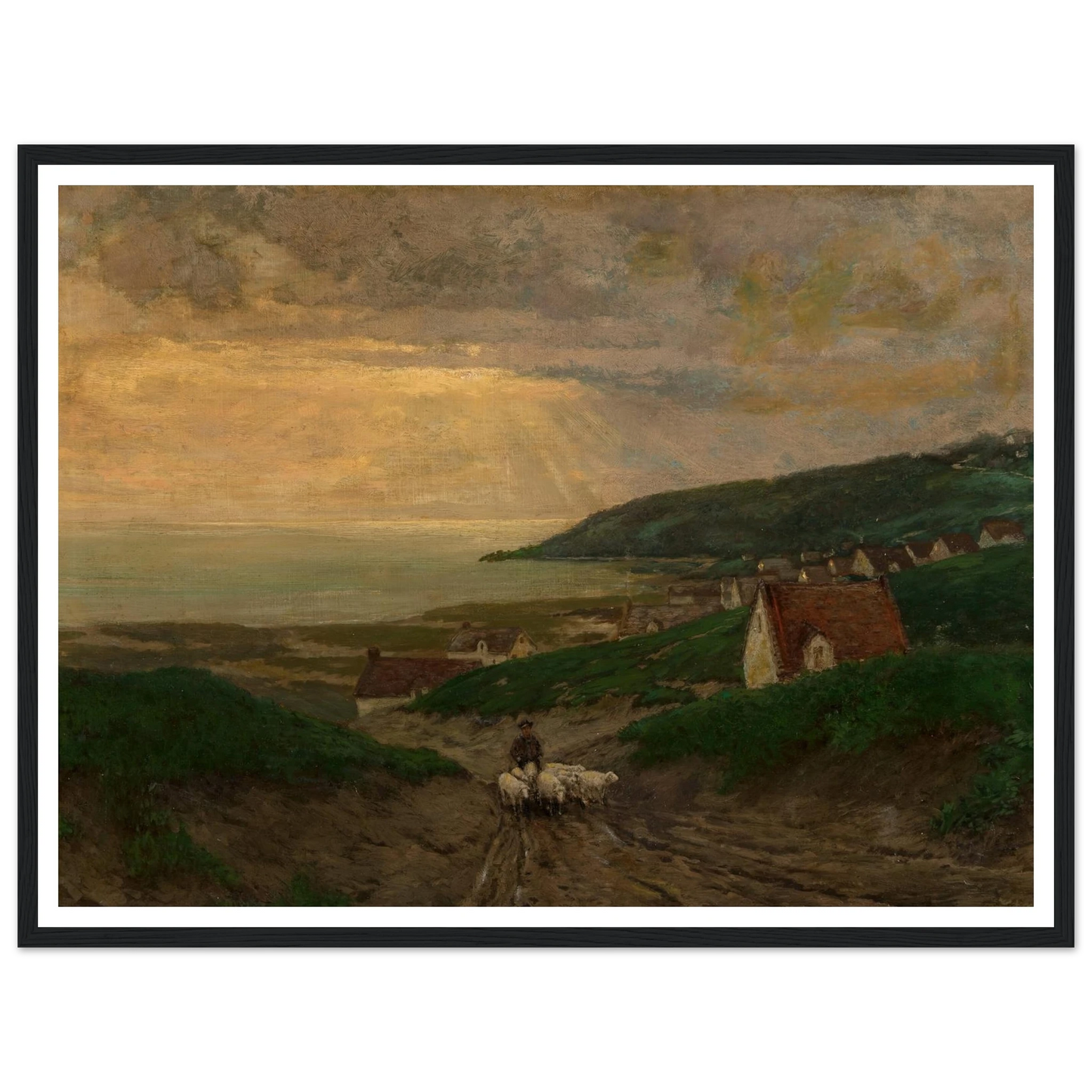 Early Morning (1904) Art Print | Julian Onderdonk - Framed Poster - 30x40 cm / 12x16″ - Black frame