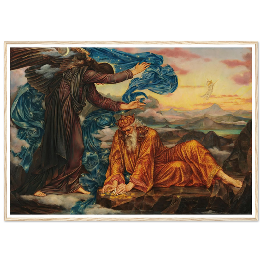 Earthbound (1897) Art Print | Evelyn de Morgan - Framed Poster - 30x40 cm / 12x16″ - Black frame