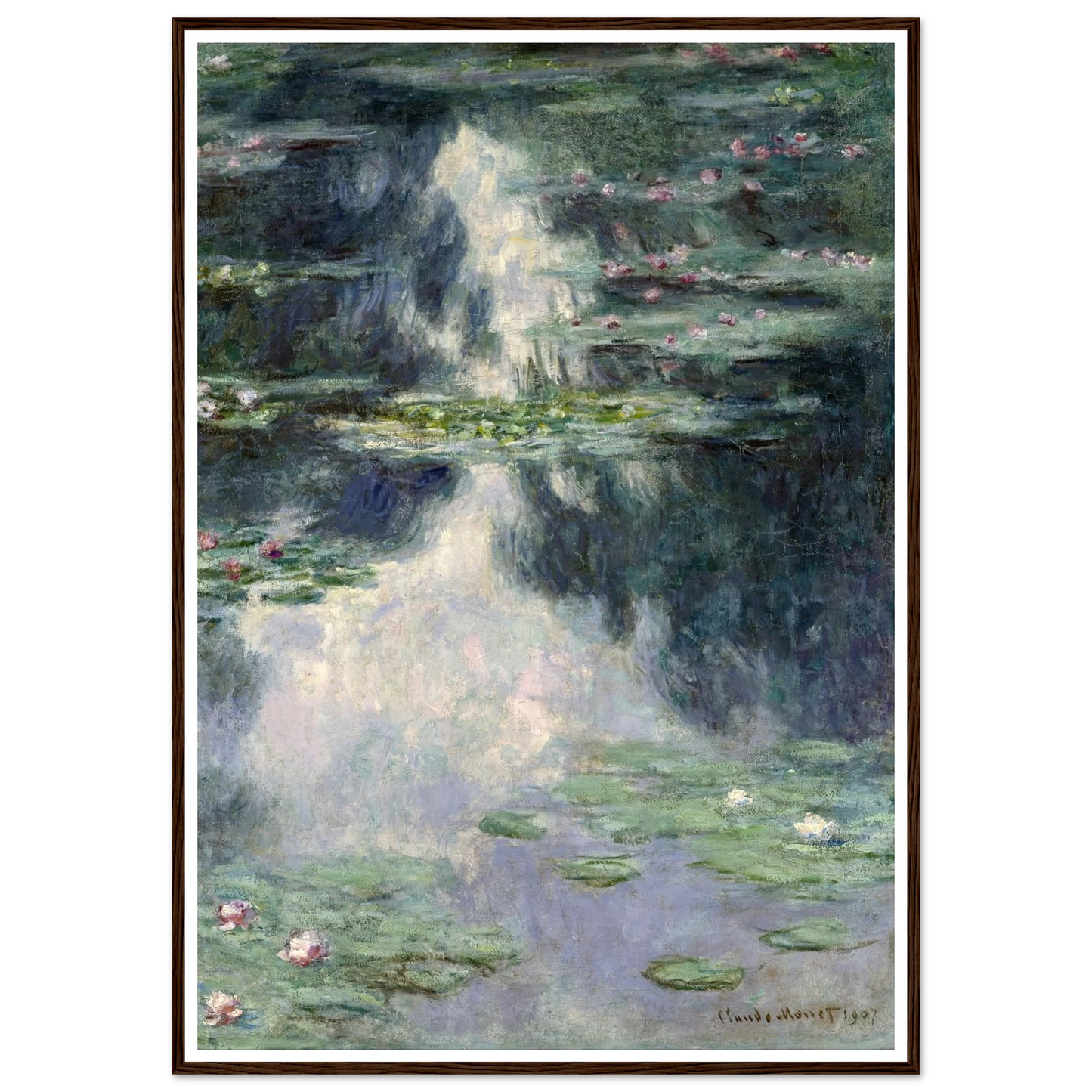 Pond with Water Lilies (1907) Art Print | Claude Monet-Quipham Collections