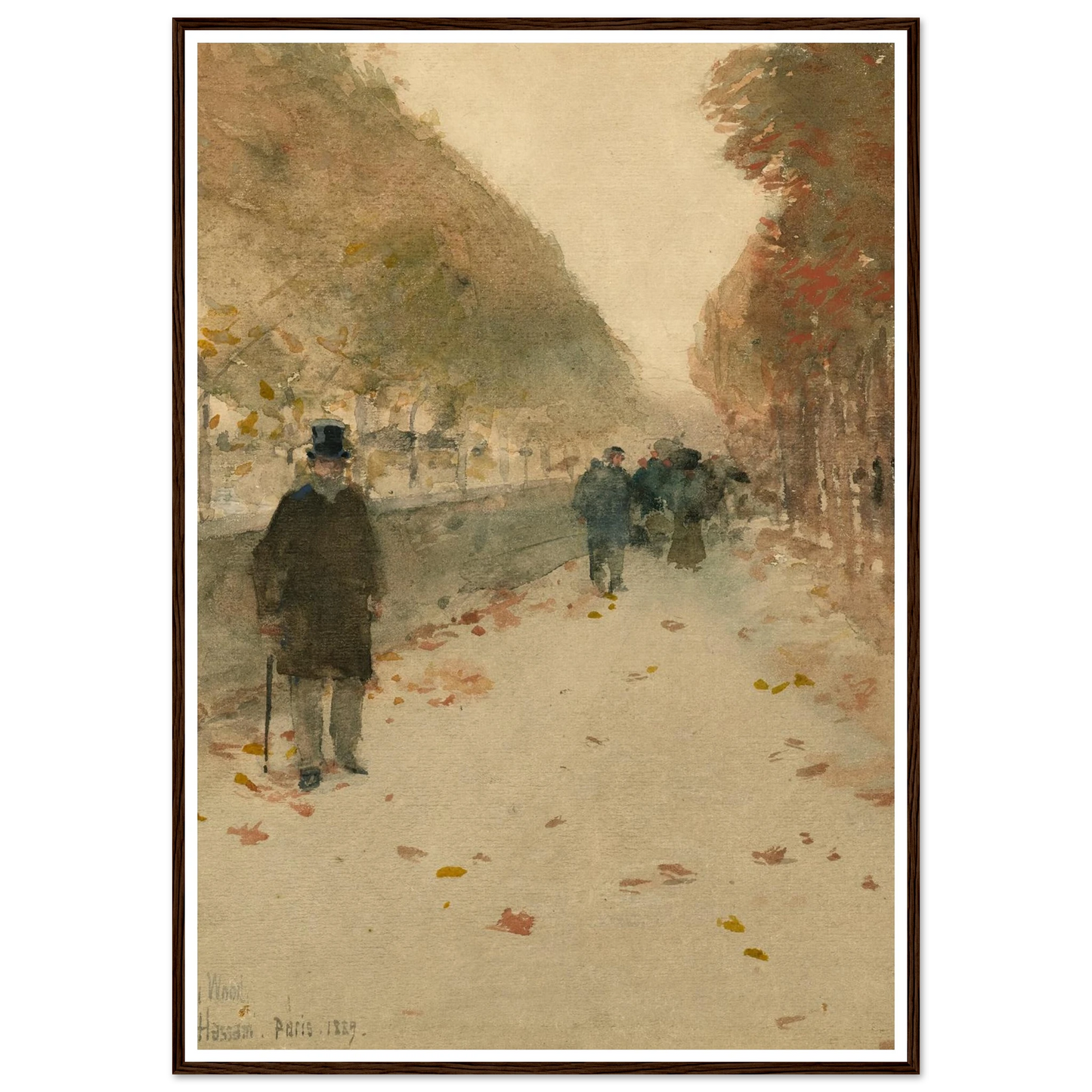 Quai du Louvre (1889) Art Print | Childe Hassam-Quipham Collections