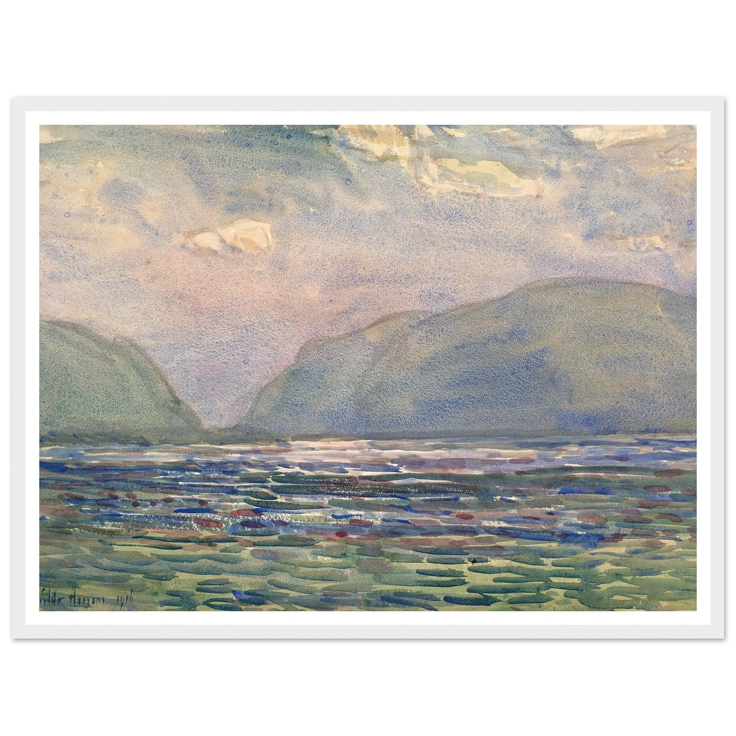 Noon above Newburgh (1916) Art Print | Childe Hassam-Quipham Collections