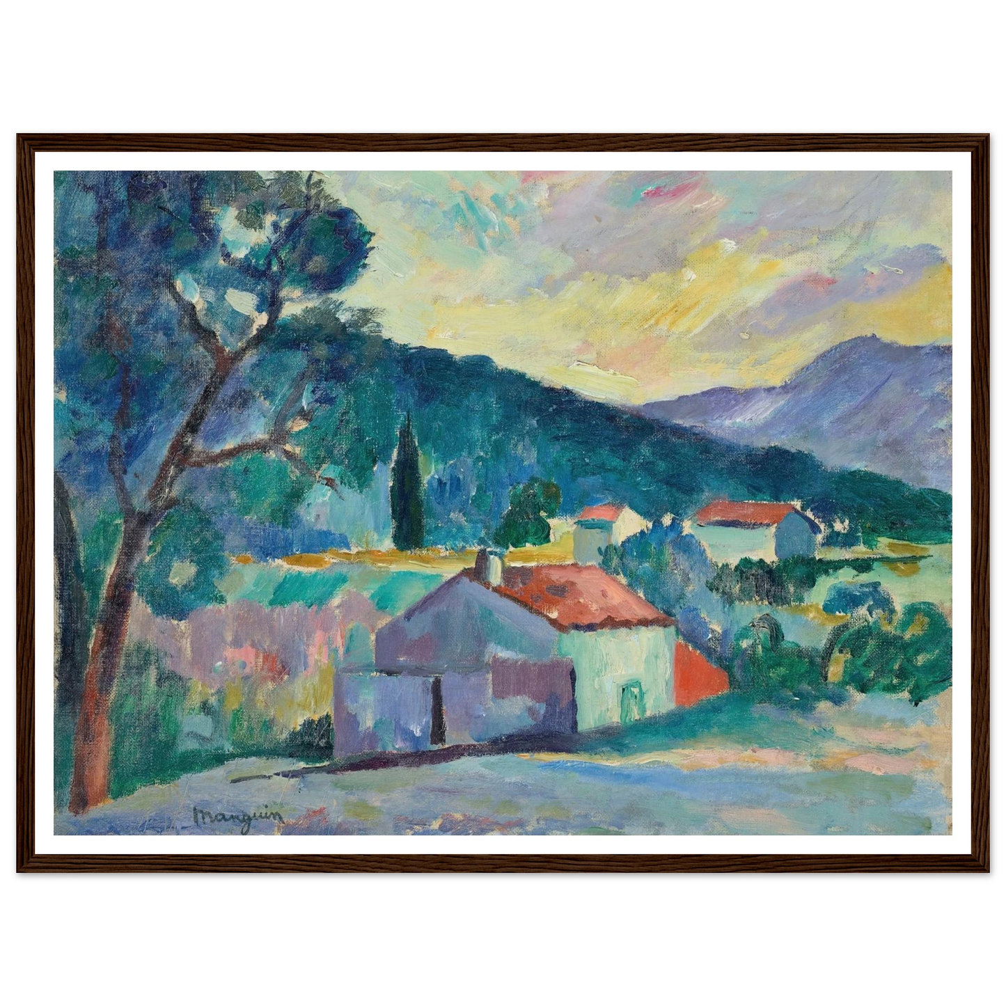 Le Mas à Saint-Tropez (1905) Art Print | Henri Manguin-Quipham Collections