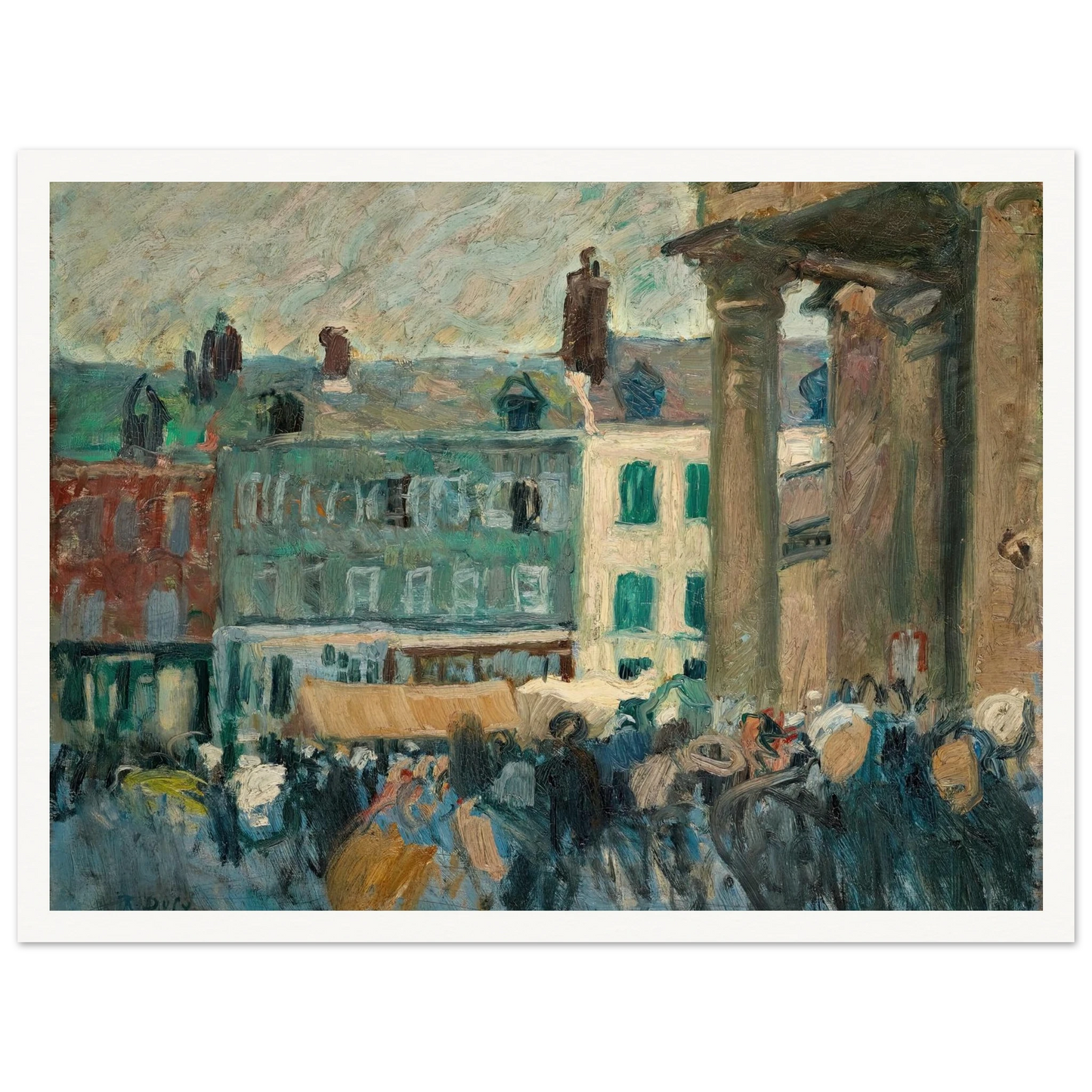 Dans la rue (1901) Art Print | Raoul Dufy-Quipham Collections