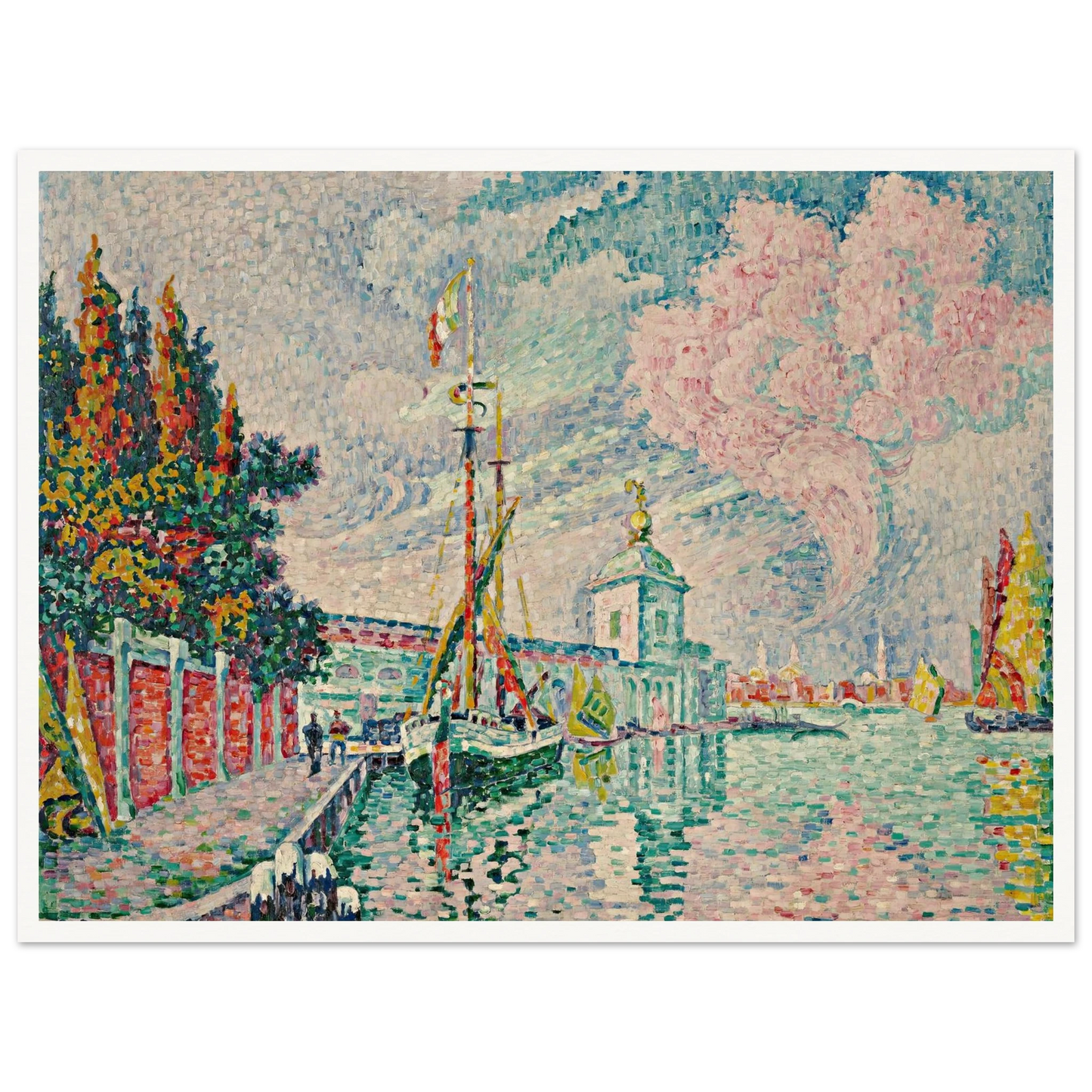 La Dogana, Venise (1923) Art Print | Paul Signac-Quipham Collections