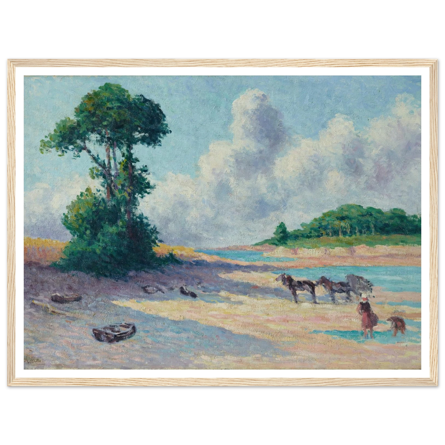 Kermouster, Embouchure du Trieux (circa 1914-1915) Art Print | Maximilien Luce-Quipham Collections