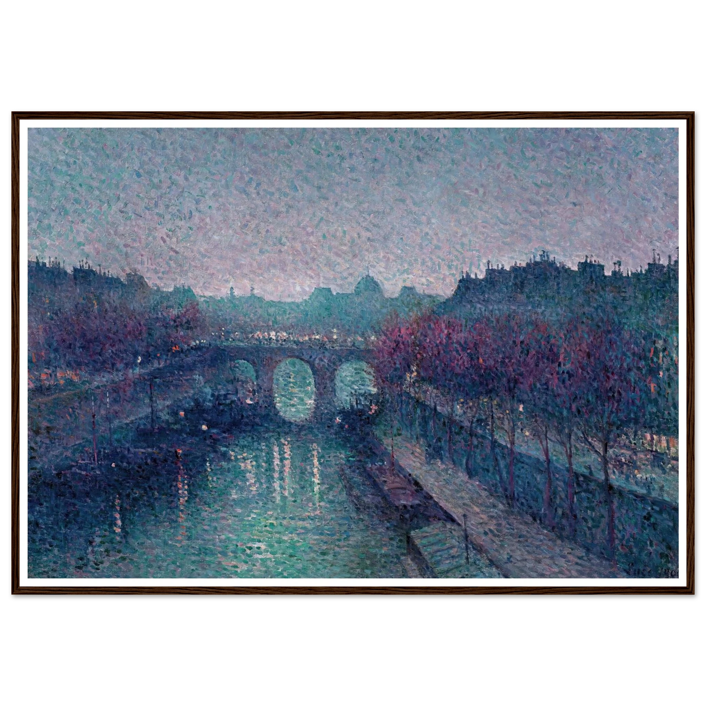 Le Pont-Neuf, La Seine, Petit Bras (1900) Art Print | Maximilien Luce-Quipham Collections
