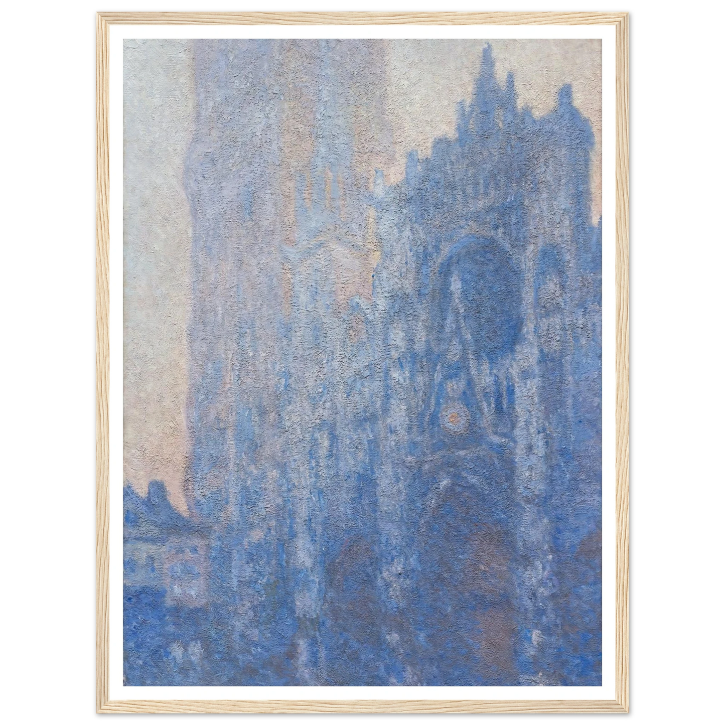 Rouen Cathedral Façade and Tour d’Albane (Morning Effect) (1894) Art Print | Claude Monet-Quipham Collections