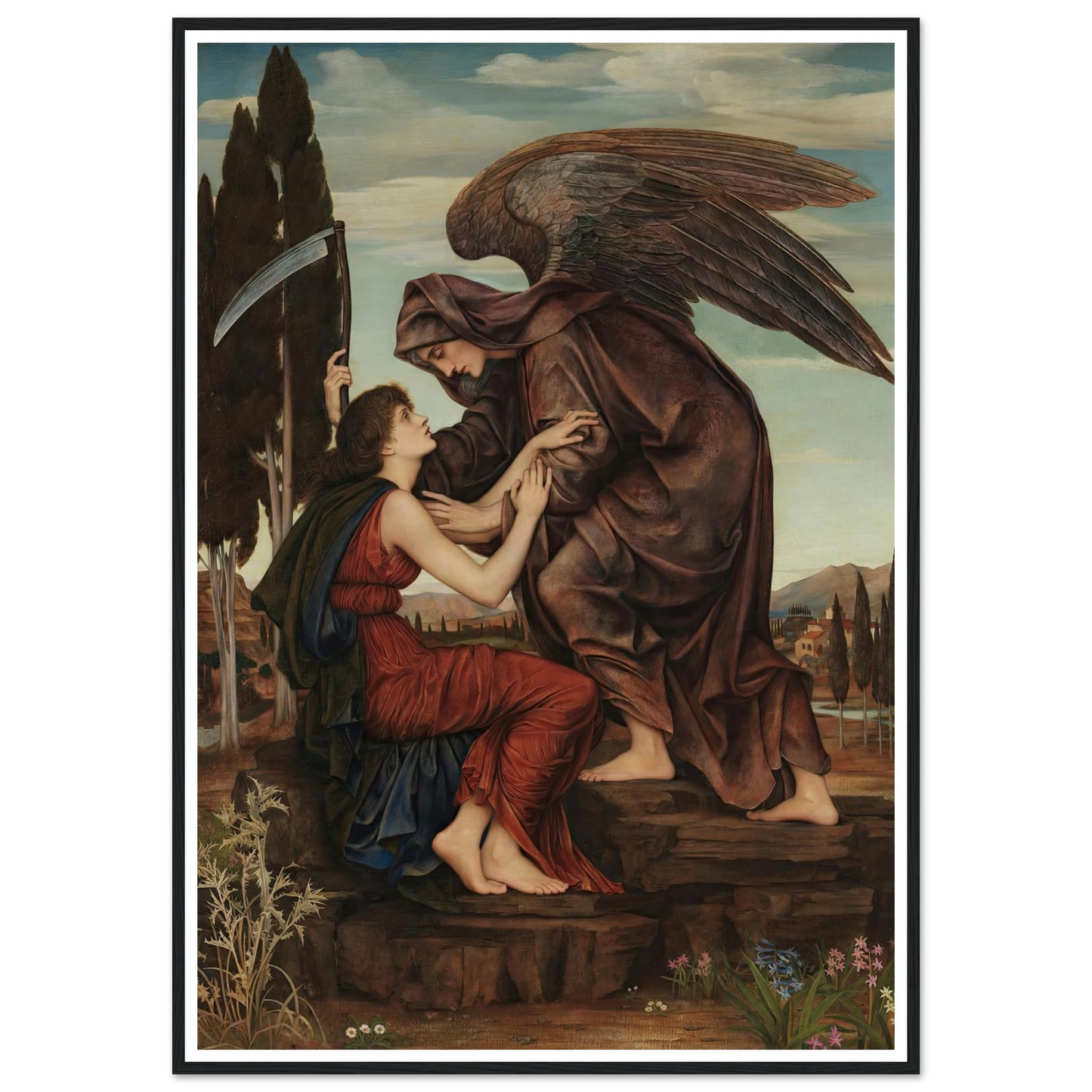 Angel of death (1881) Art Print | Evelyn de Morgan-Quipham Collections