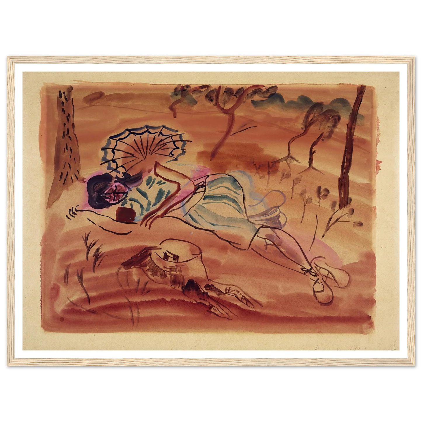 Pinewoods (Under the pines) (1931) Art Print | Frances Hodgkins-Quipham Collections