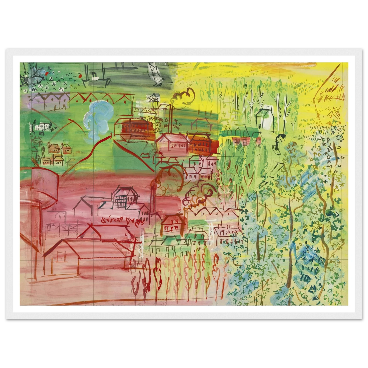 étude pour la fée electricité Art Print | Raoul Dufy-Quipham Collections