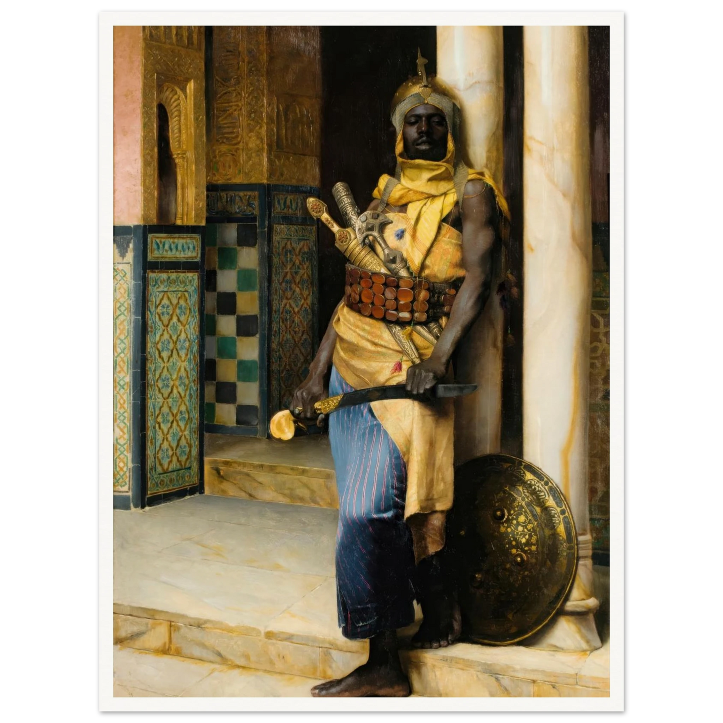 Guarding the Palace (1888) Art Print | Ludwig Deutsch-Quipham Collections