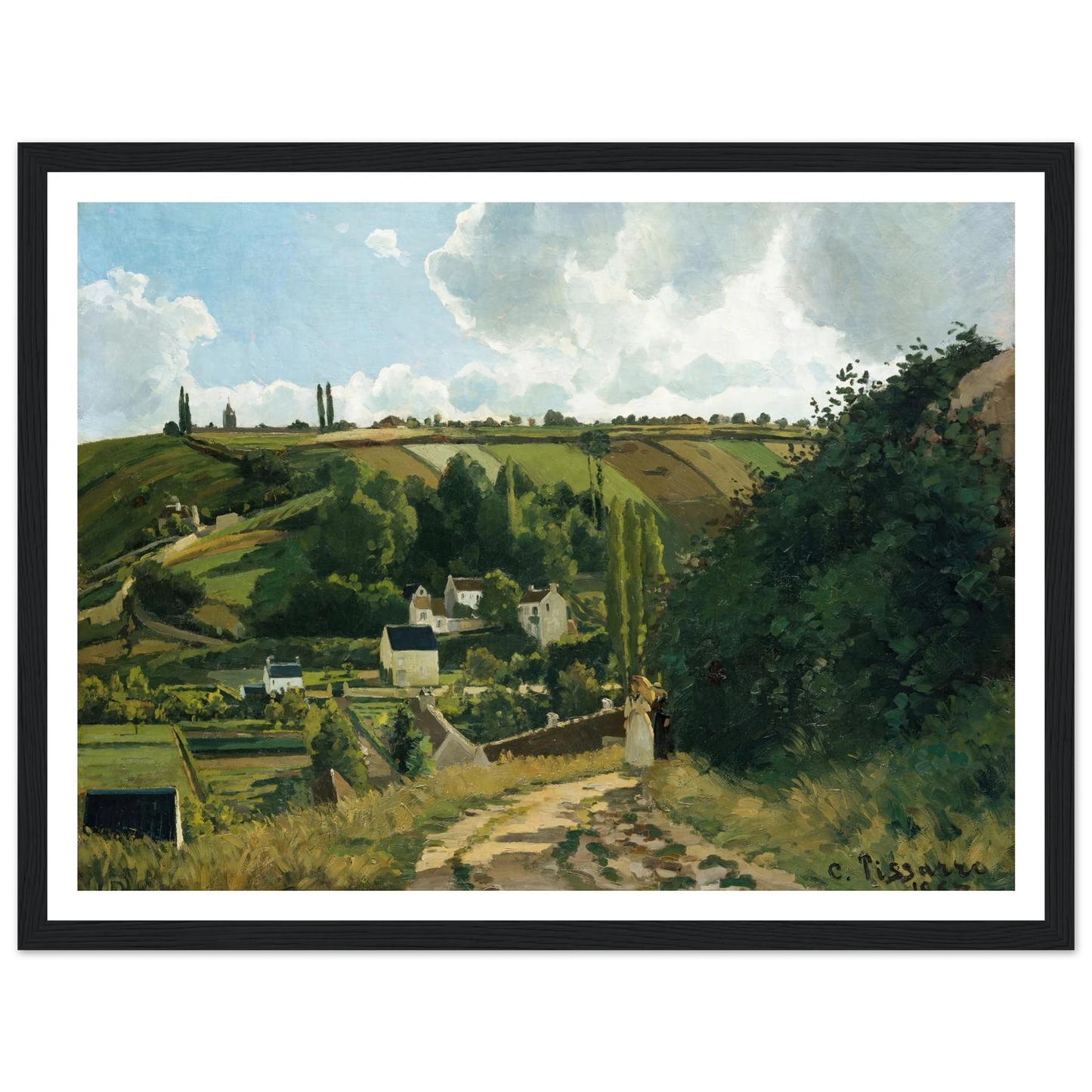 Jalais Hill, Pontoise (1867) Art Print | Camille Pissarro-Quipham Collections