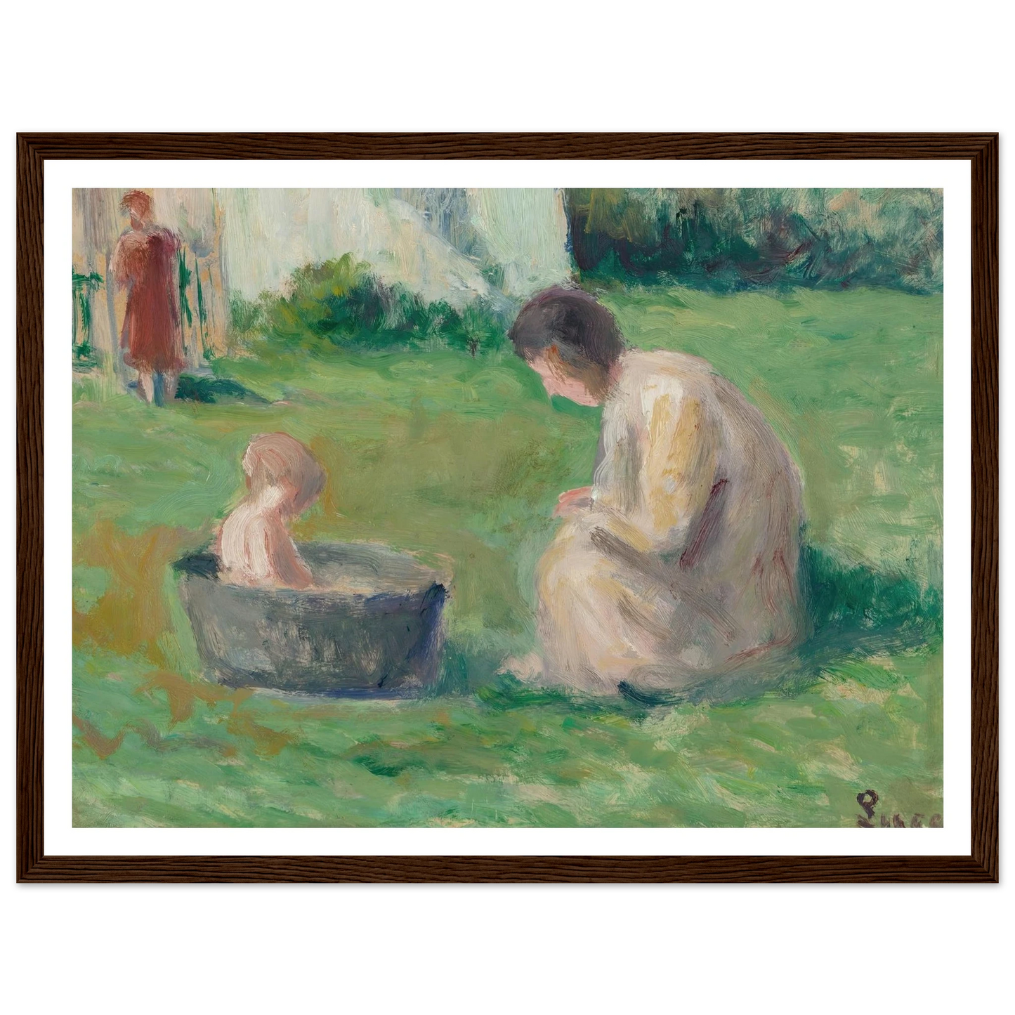 Le bain du bébé Art Print | Maximilien Luce-Quipham Collections