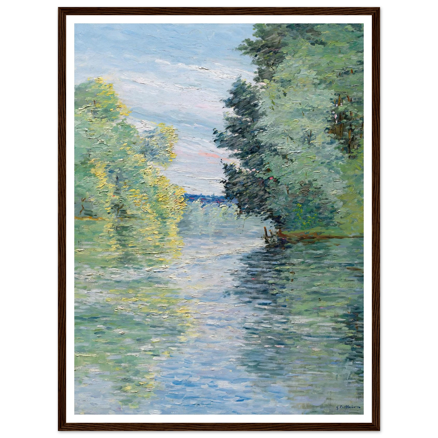 Le Petit bras de la Seine à Argenteuil (1890) Art Print | Gustave Caillebotte-Quipham Collections