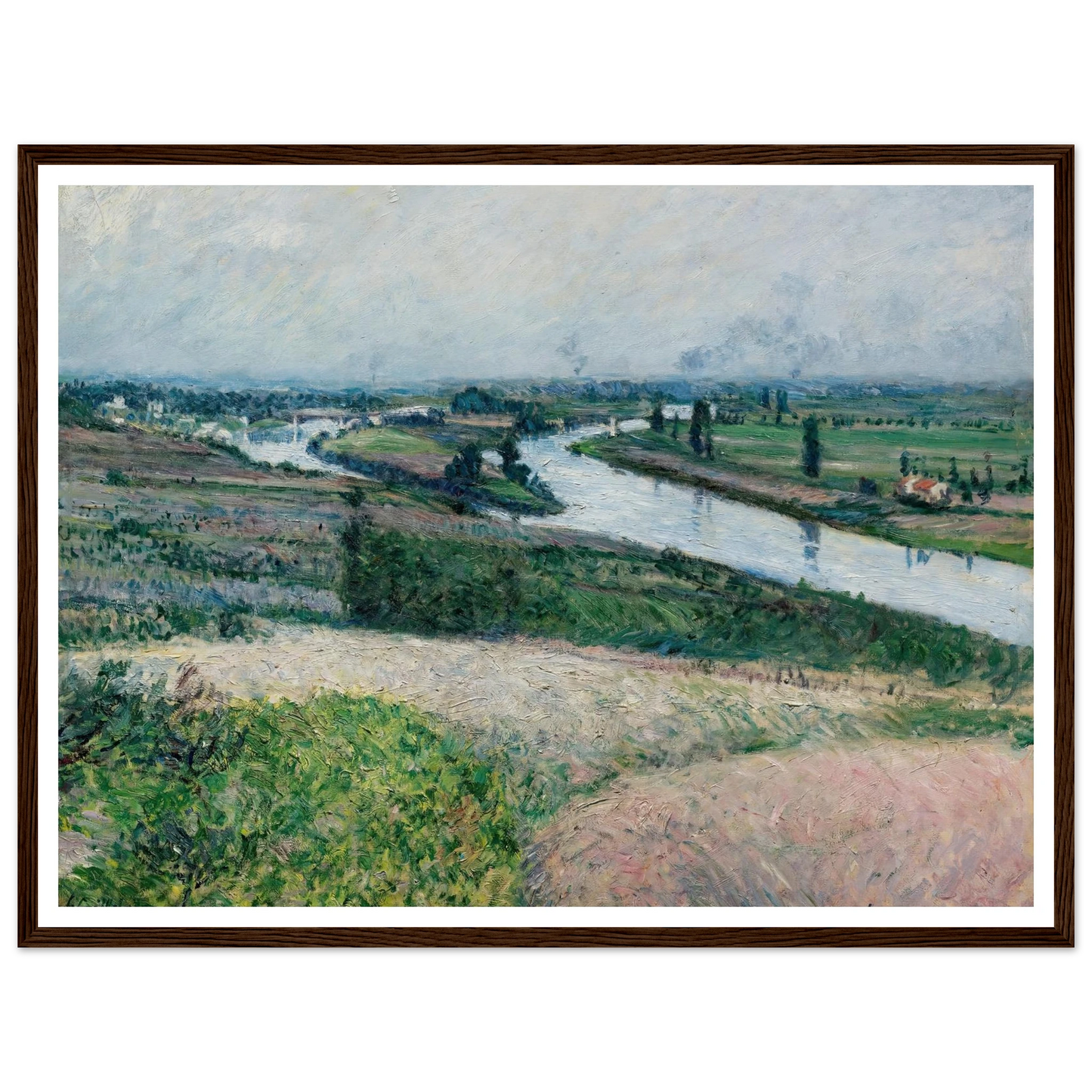 La Seine À La Pointe D’epinay (circa 1888) Art Print | Gustave Caillebotte-Quipham Collections