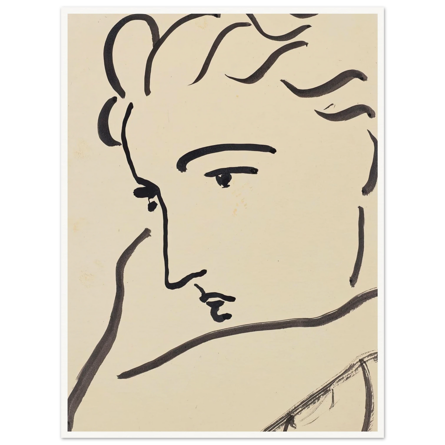 Profil de femme (1946) Art Print | Henri Matisse-Quipham Collections