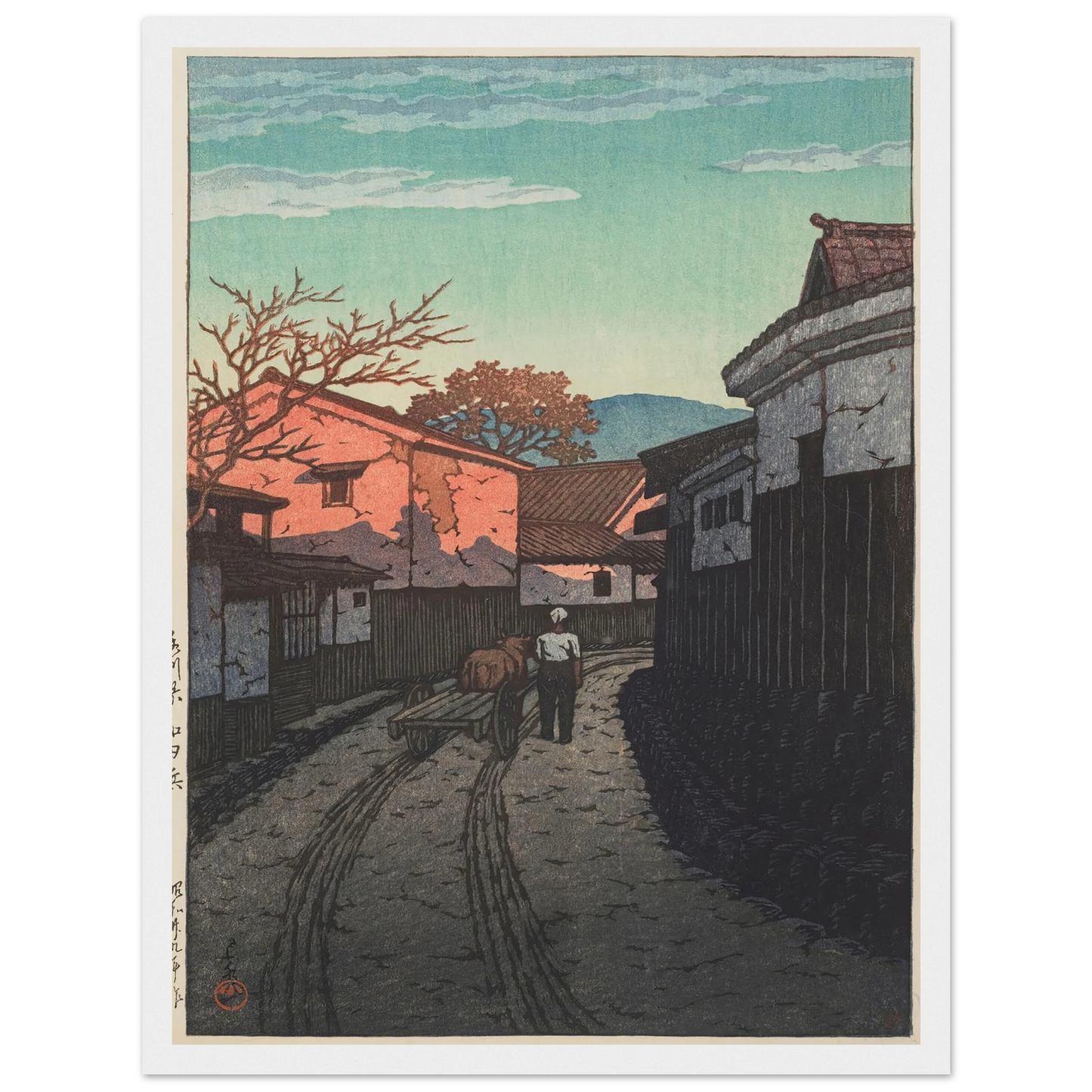 Kagawa-ken Wadahama (Wadahama in Kagawa Prefecture) (1954) Art Print | Kawase Hasui-Quipham Collections