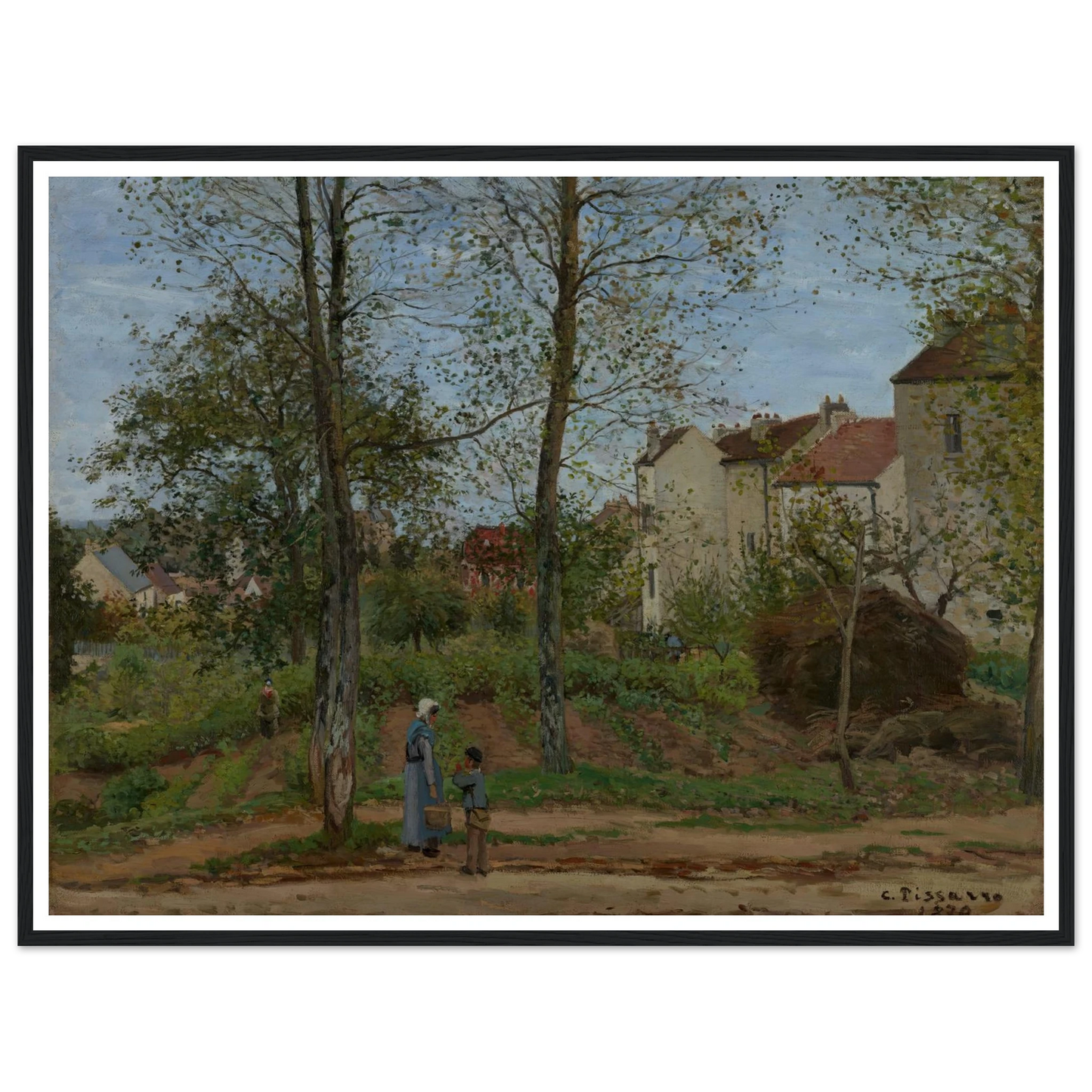 Landscape at Louveciennes (1870) Art Print | Camille Pissarro-Quipham Collections