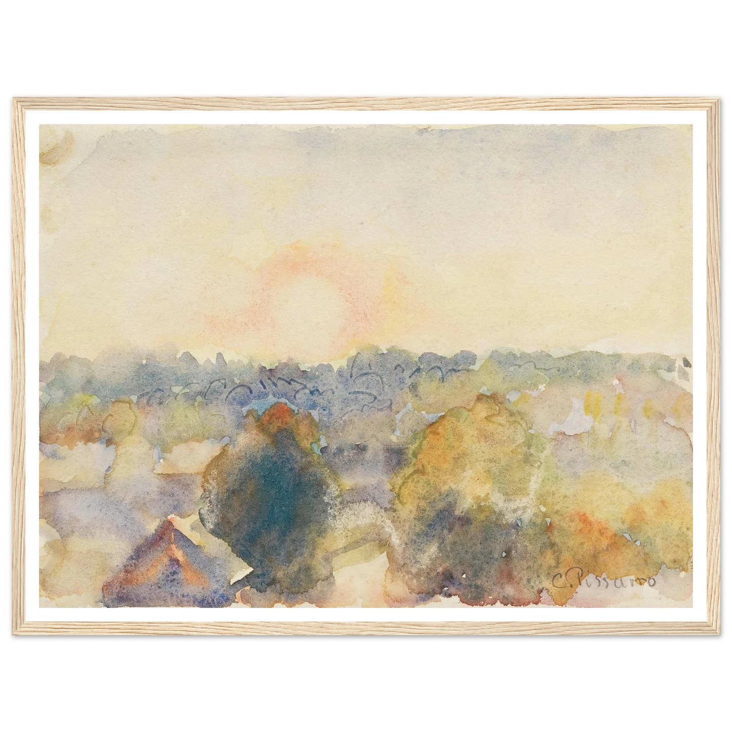 Eragny (1892) Art Print | Camille Pissarro-Quipham Collections