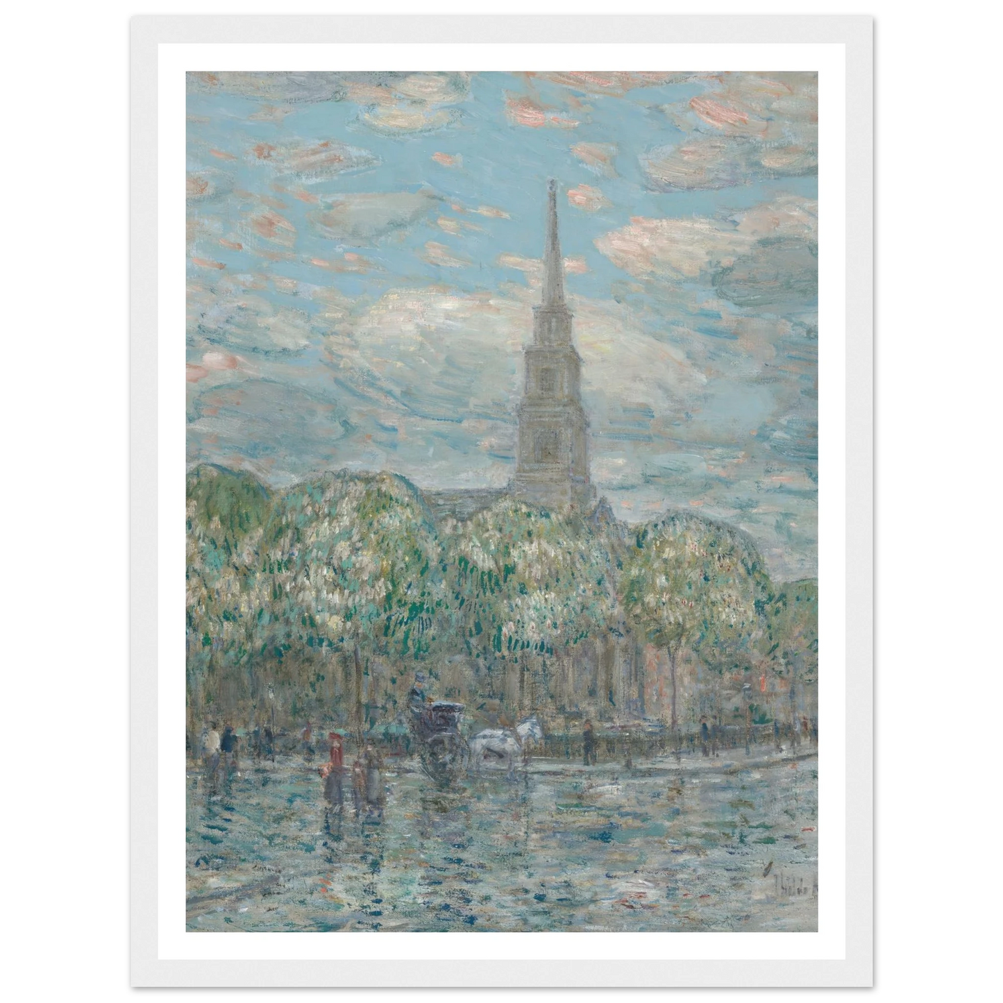 St. Mark’s in the Bowery (1910) Art Print | Childe Hassam-Quipham Collections