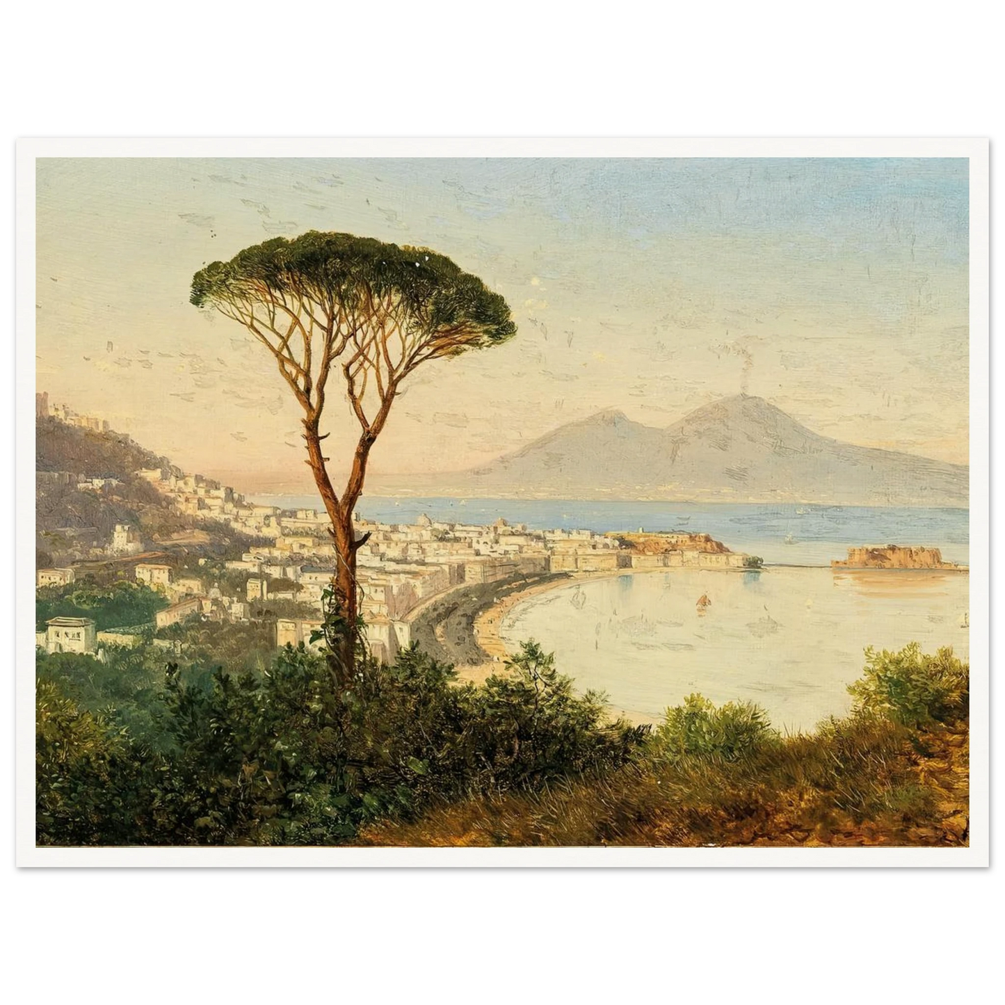 A View of the Bay of Naples Art Print | Albert Zimmermann-Quipham Collections