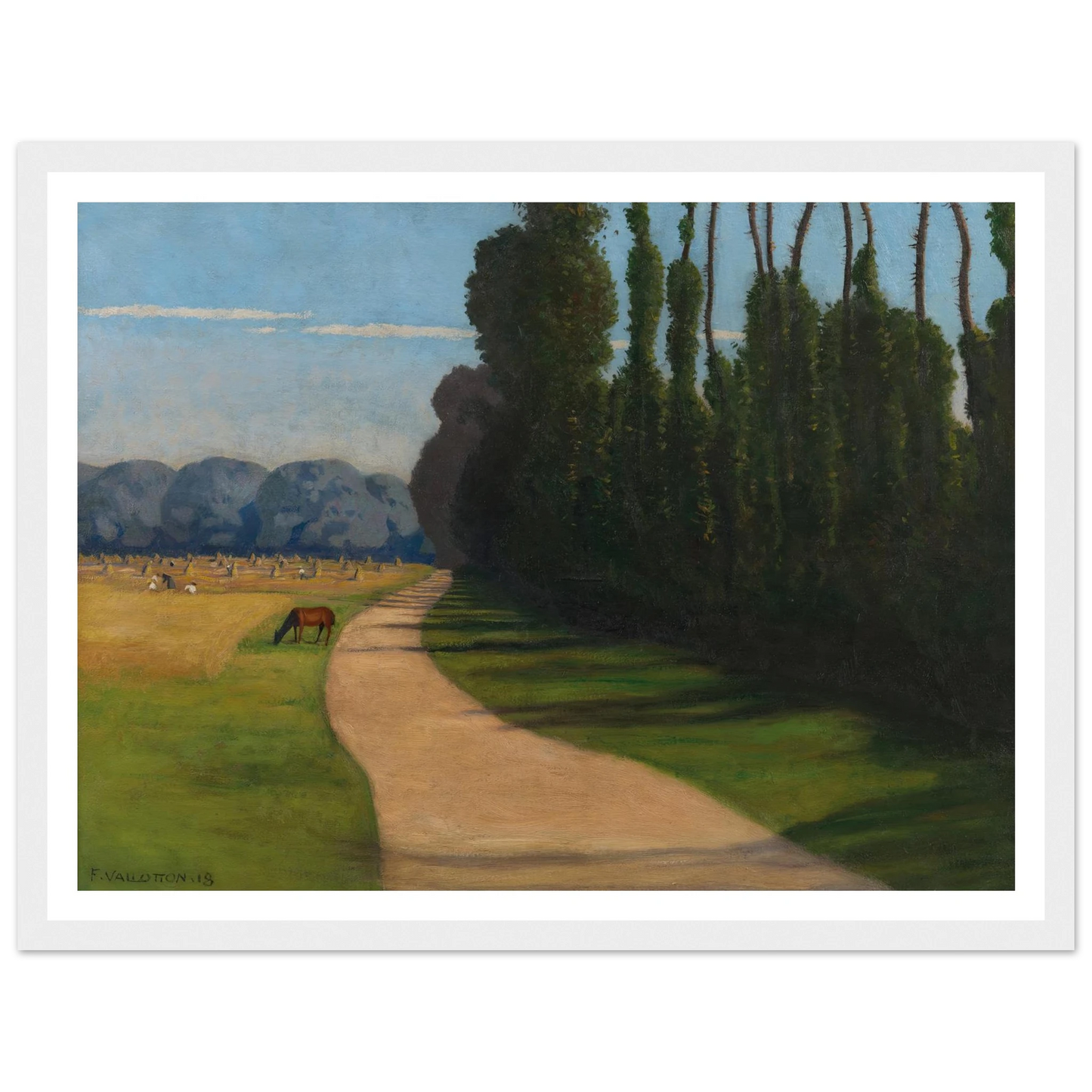 Chemin de la Croix-Rouge (1918) Art Print | Felix Vallotton-Quipham Collections