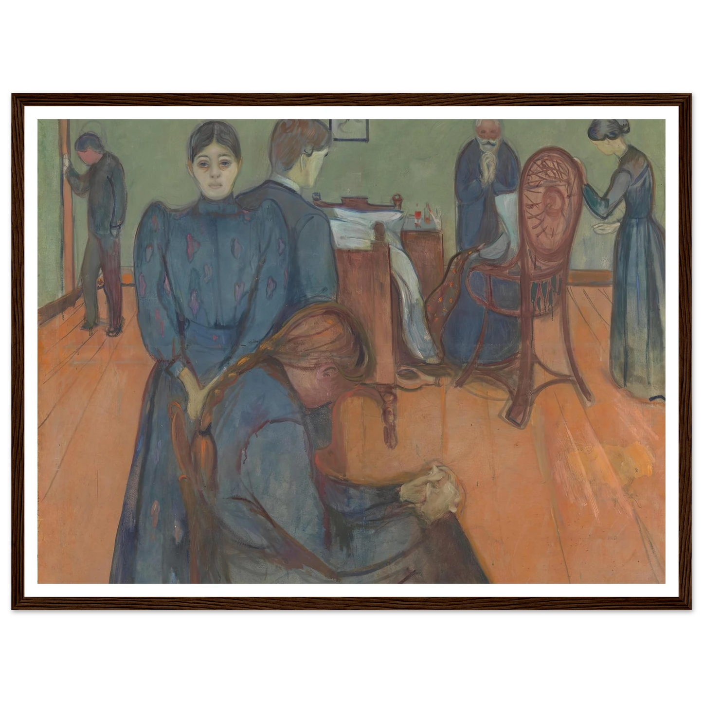 Death in the Sickroom (1893) Art Print | Edvard Munch-Quipham Collections