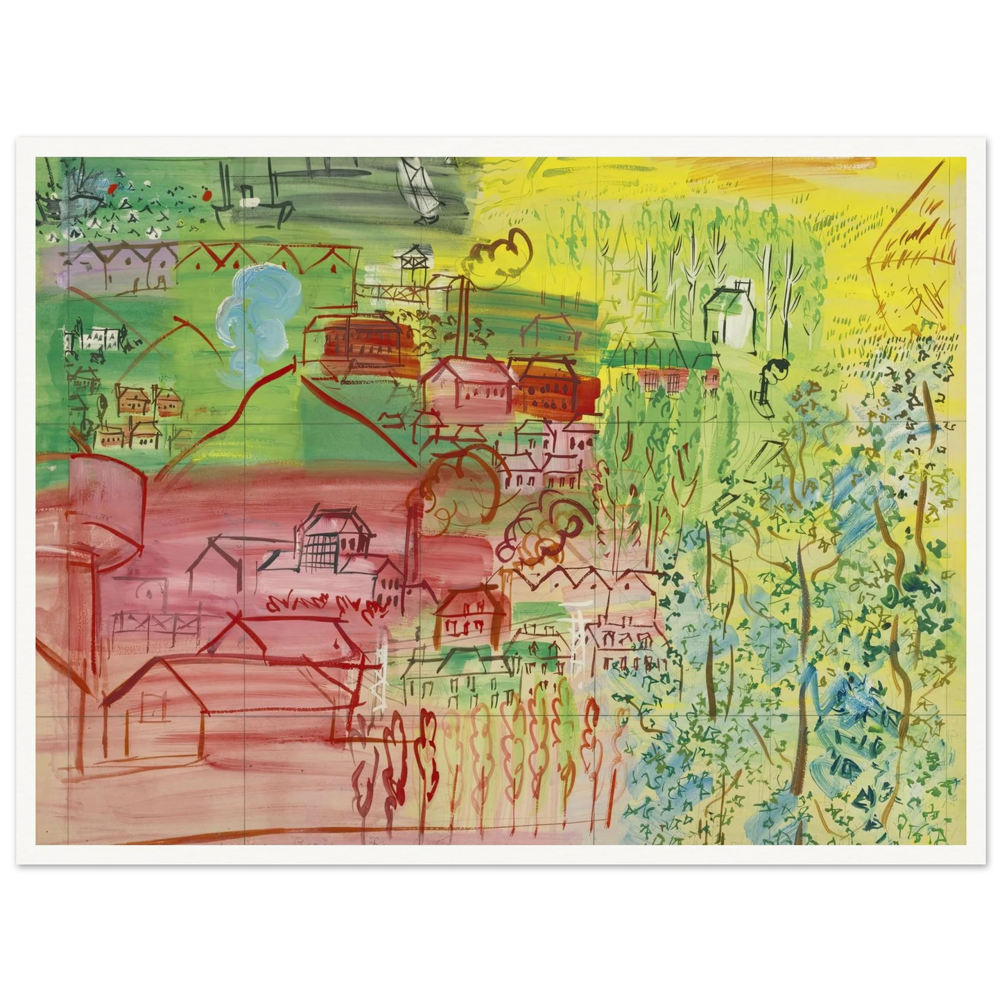 étude pour la fée electricité Art Print | Raoul Dufy-Quipham Collections