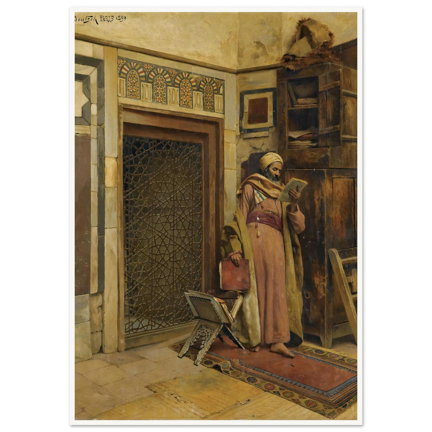 The scholar (1890) Art Print | Ludwig Deutsch-Quipham Collections