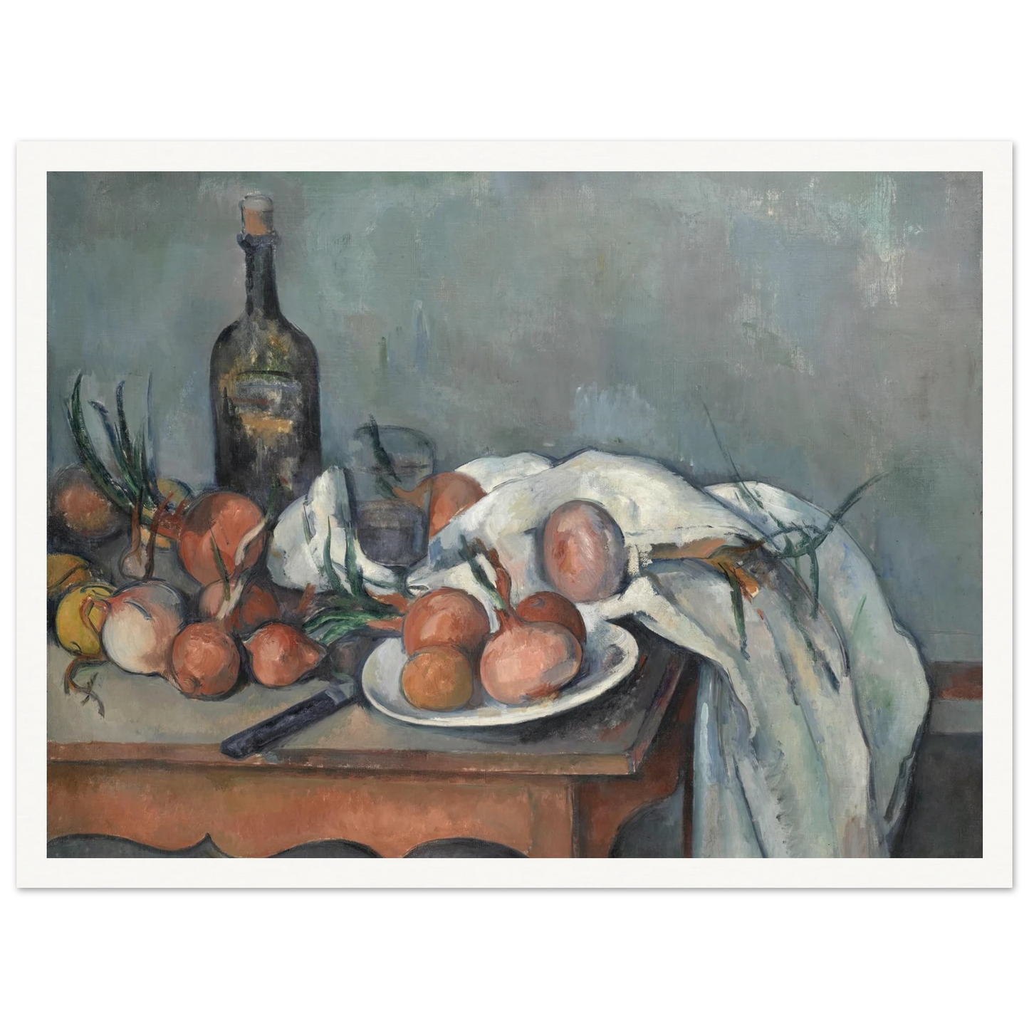 Still Life with Onions (1896 - 1898) Art Print | Paul Cezanne-Quipham Collections