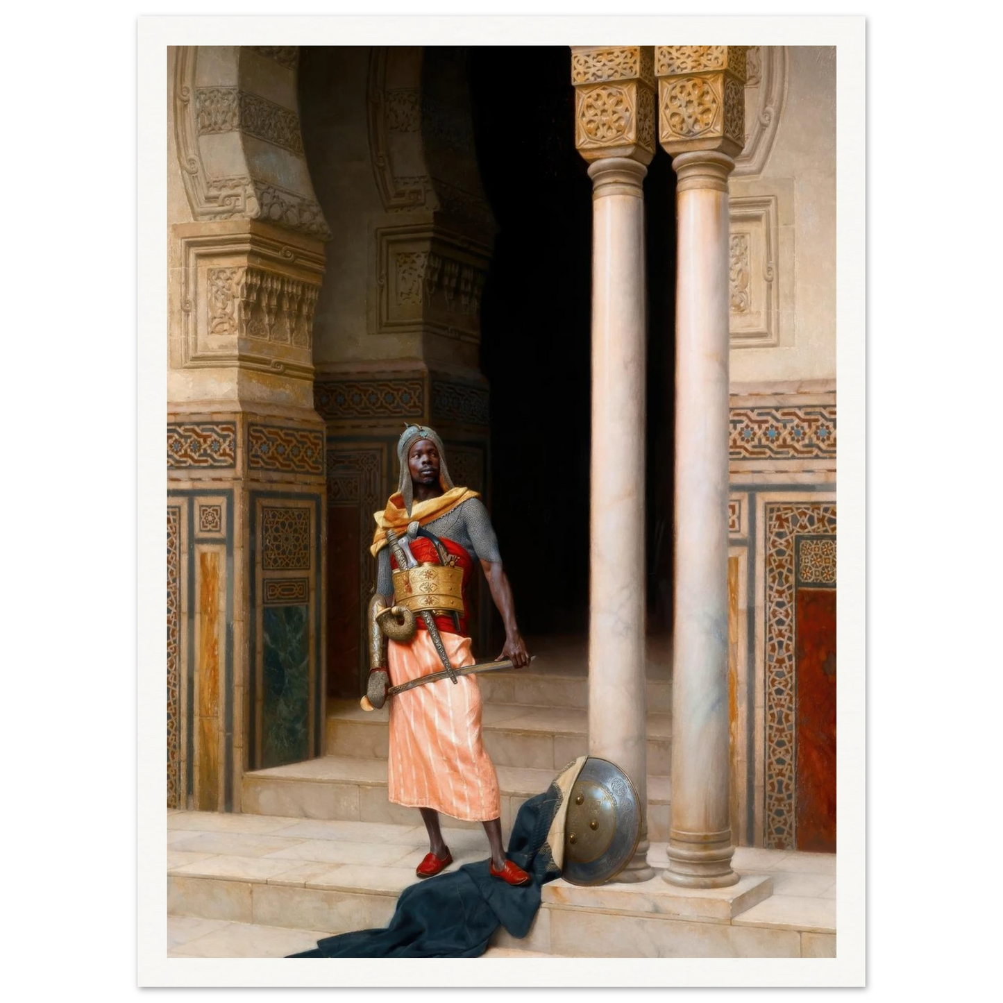 A Nubian Guard (1895) Art Print | Ludwig Deutsch-Quipham Collections
