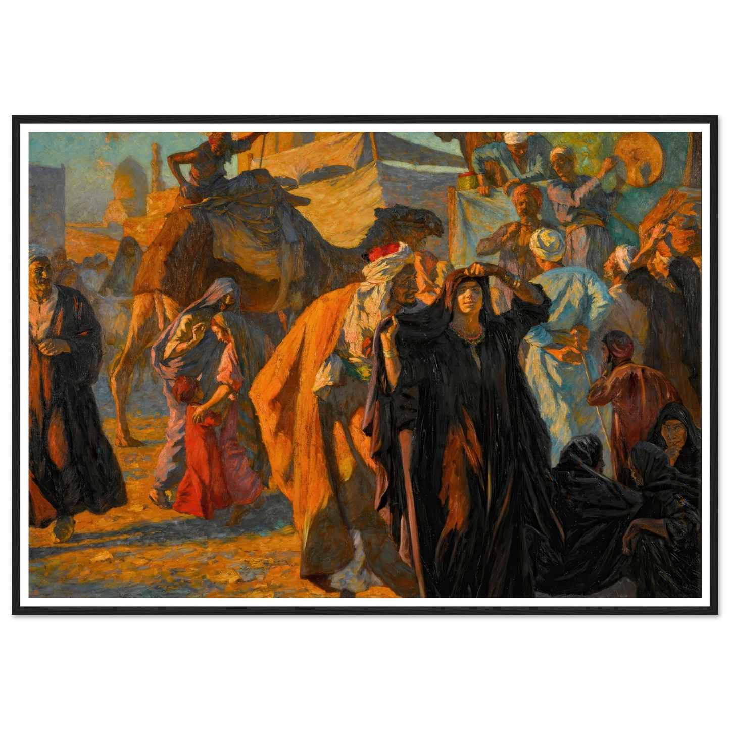 A Street Celebration In Cairo (1912) Art Print | Ludwig Deutsch-Quipham Collections